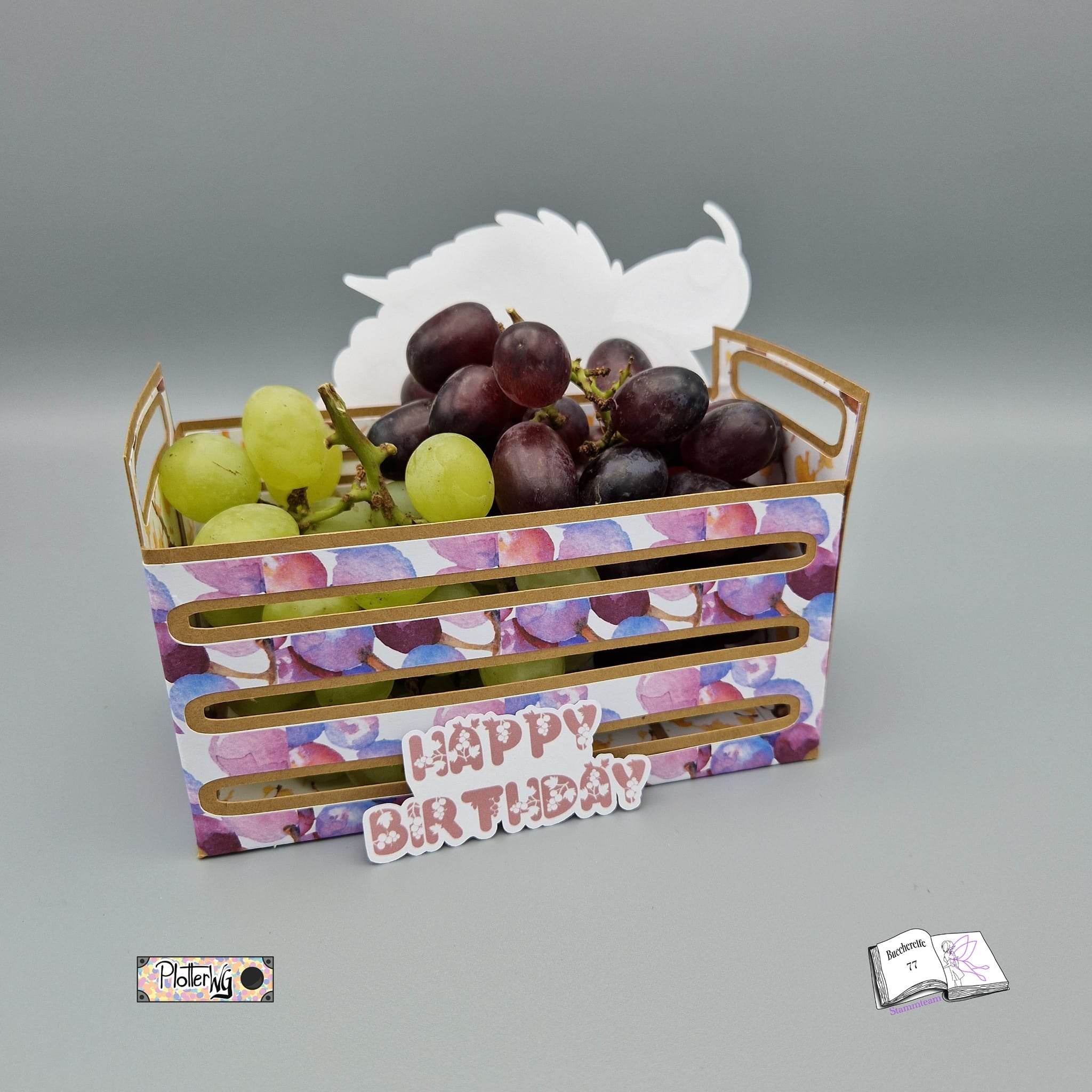 Digiset Weintrauben Plotten, Sublimation, Drucken, Digistamp, Digipaper ! - Sewando