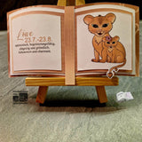 Digiset Löwe mit Gladiole Plotten, Sublimation, Drucken, Digistamp, Digipaper - Sewando