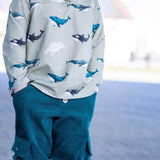 Big Swoodie Troyer, Hoodie, Knopfpullover für 105cm-140cm Körpergröße - Sewando