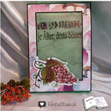 Digiset Weintrauben Plotten, Sublimation, Drucken, Digistamp, Digipaper ! - Sewando