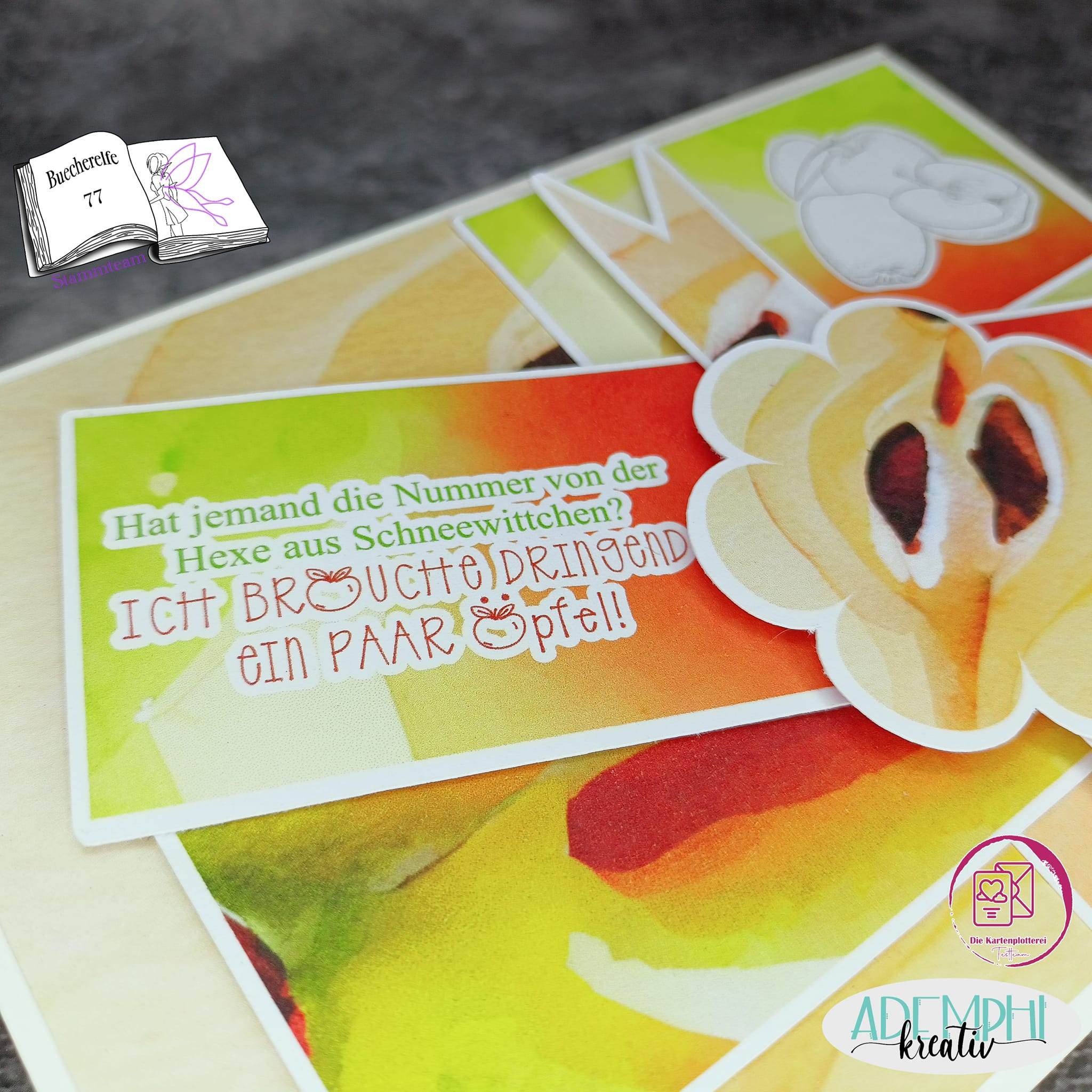 Digiset Äpfel, Digistamp, Digipaper, Plotterdatei, Sublimation, Druck - Sewando
