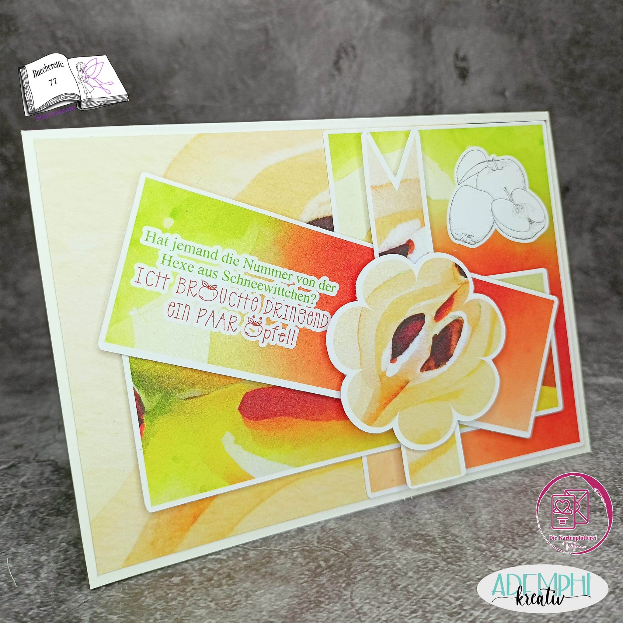Digiset Äpfel, Digistamp, Digipaper, Plotterdatei, Sublimation, Druck - Sewando