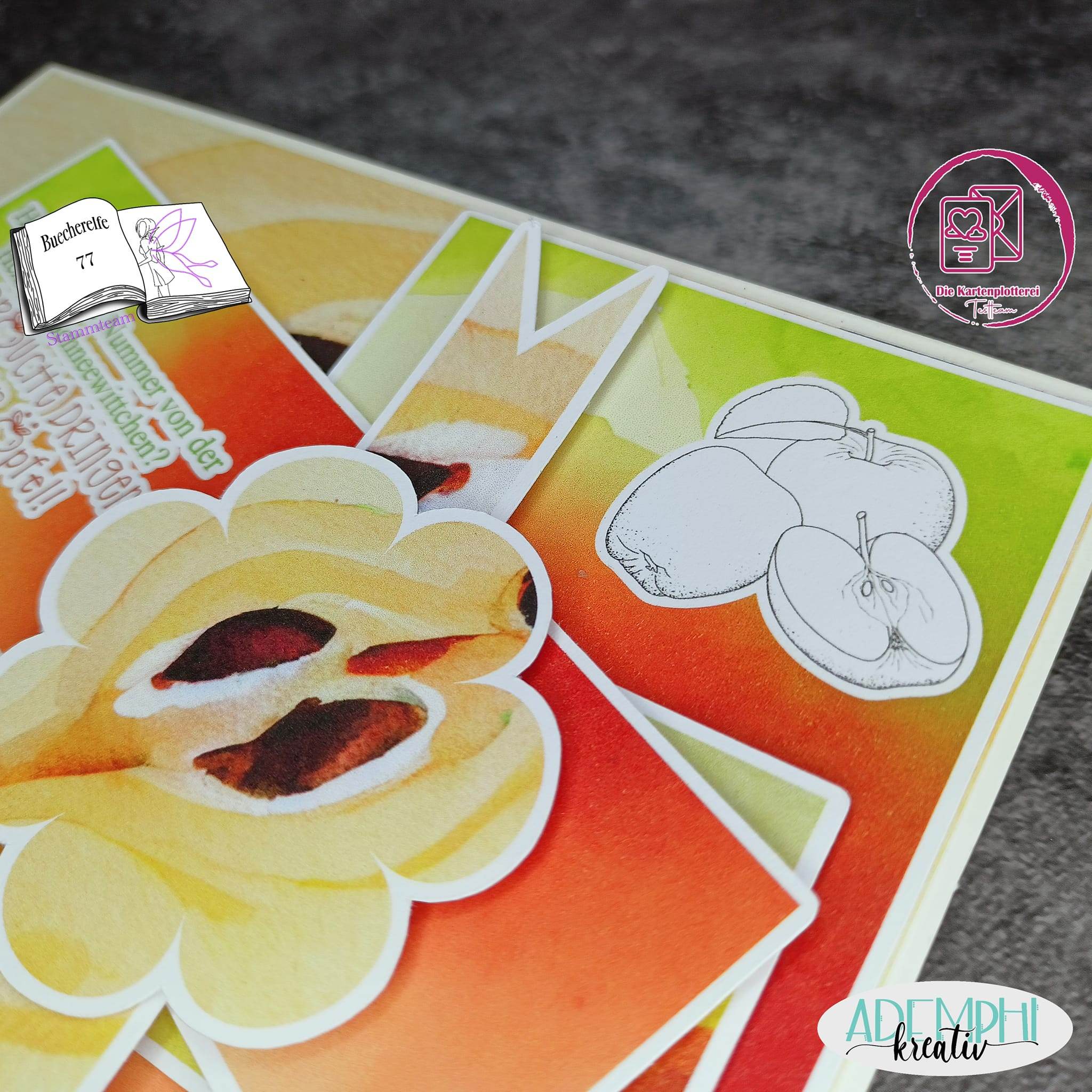 Digiset Äpfel, Digistamp, Digipaper, Plotterdatei, Sublimation, Druck - Sewando