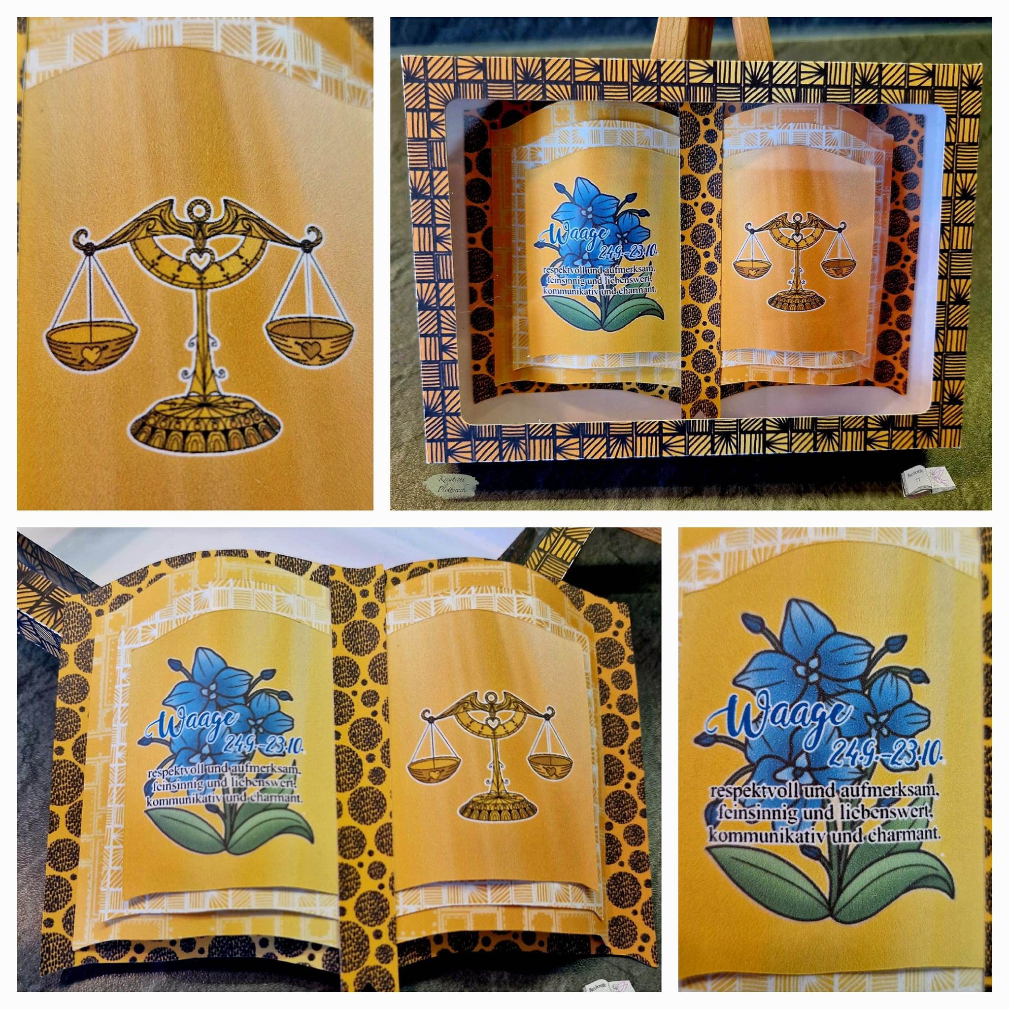 Plotterdatei Waage mit Orchidee Digiset, Sublimation, Druck, Basteln - Sewando