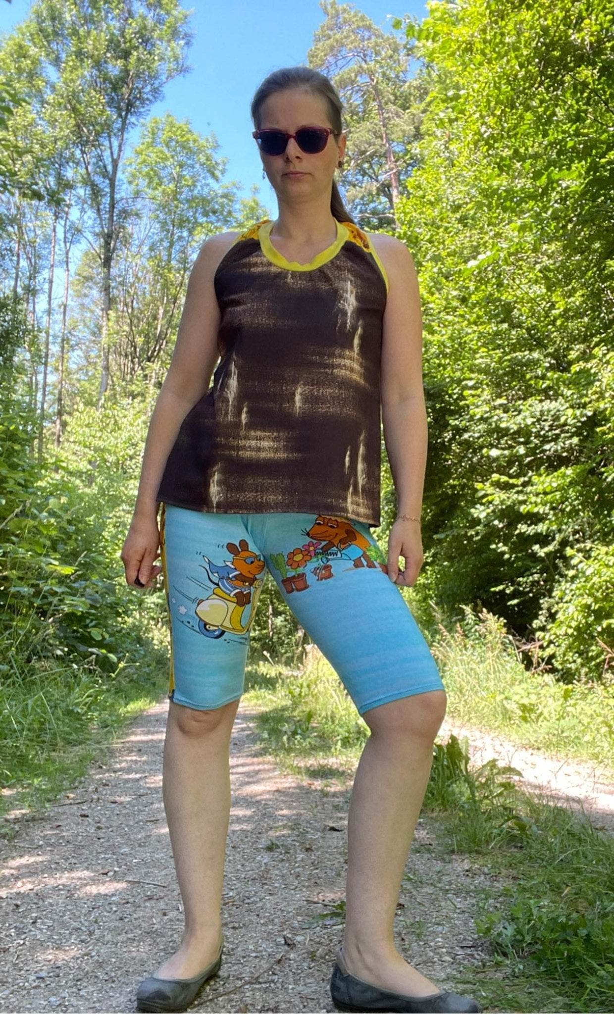 Schnittmuster Racerback Tanktop mit Kellerfalte Kira für Damen Gr. 32-52 - Sewando