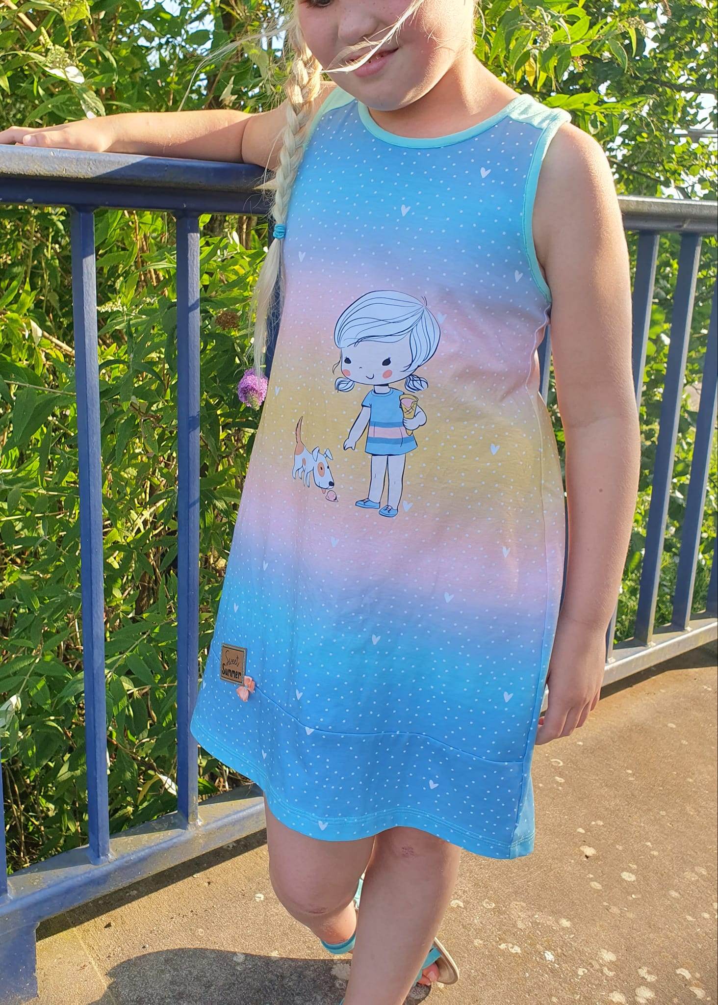Schnittmuster Schlaf- und Strandkleid Kira für Mädchen Gr. 92-164 - Sewando