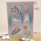 Digiset Löwe mit Gladiole Plotten, Sublimation, Drucken, Digistamp, Digipaper - Sewando