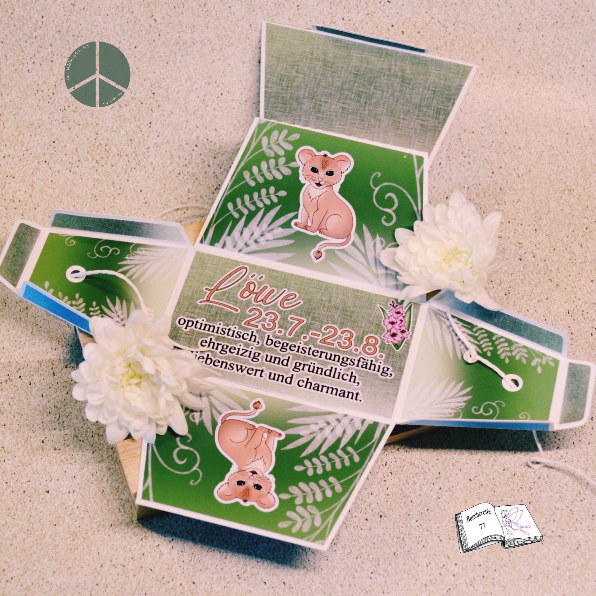 Digiset Löwe mit Gladiole Plotten, Sublimation, Drucken, Digistamp, Digipaper - Sewando