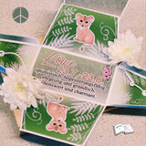Digiset Löwe mit Gladiole Plotten, Sublimation, Drucken, Digistamp, Digipaper - Sewando
