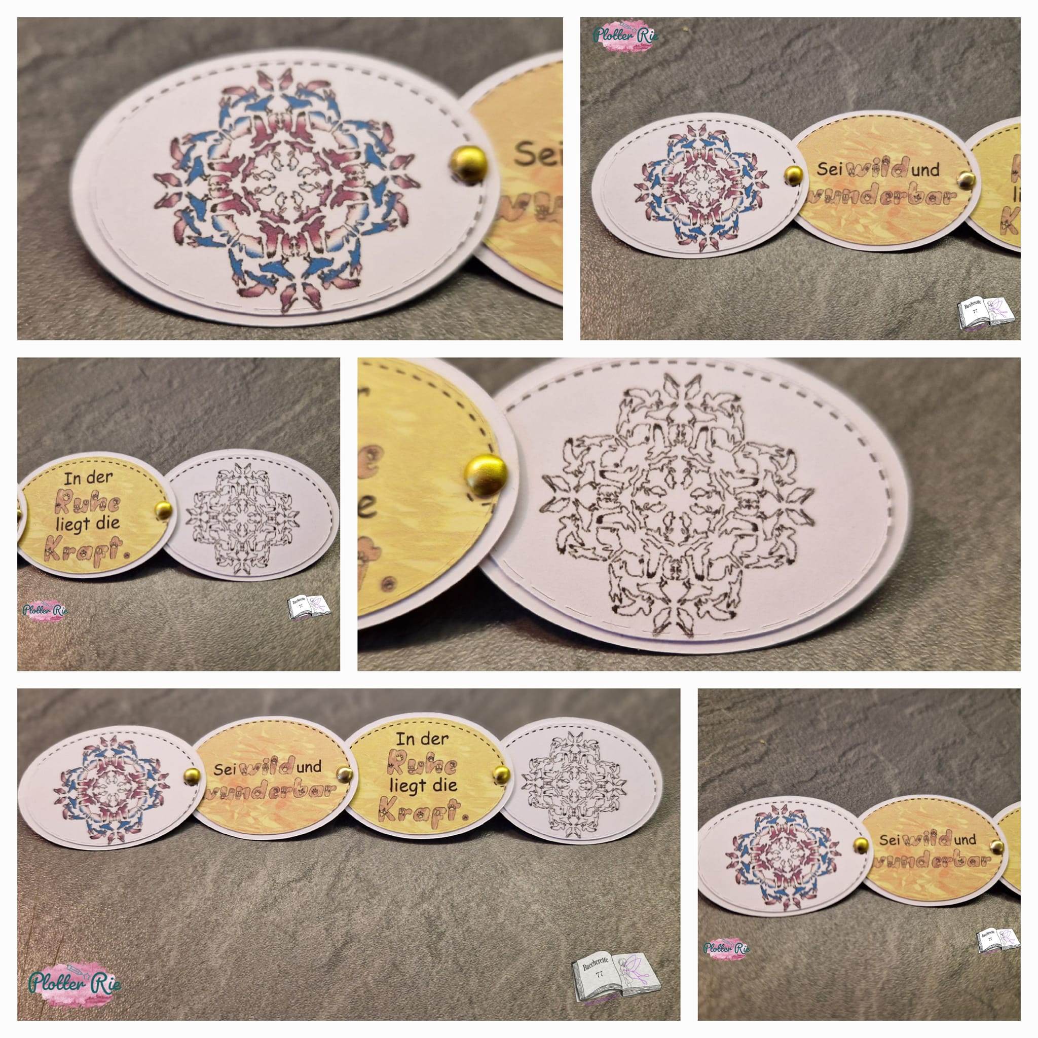 Digiset Tier Mandala, Plotterdatei, Sublimation, Digistamp, Digipaper - Sewando