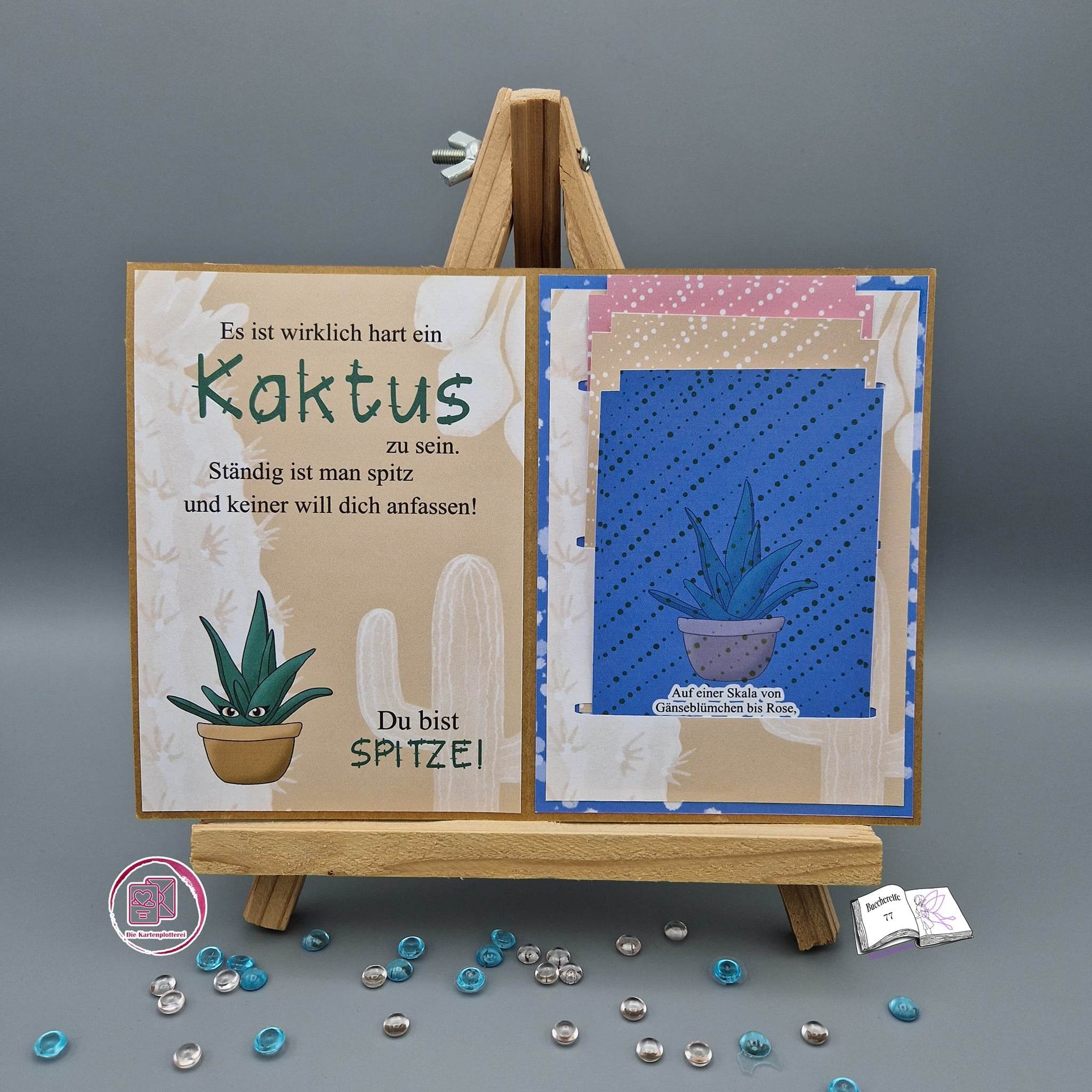 Digiset Kaktus Freunde Plotterdatei, Sublimation, Digistamp, Digipaper - Sewando