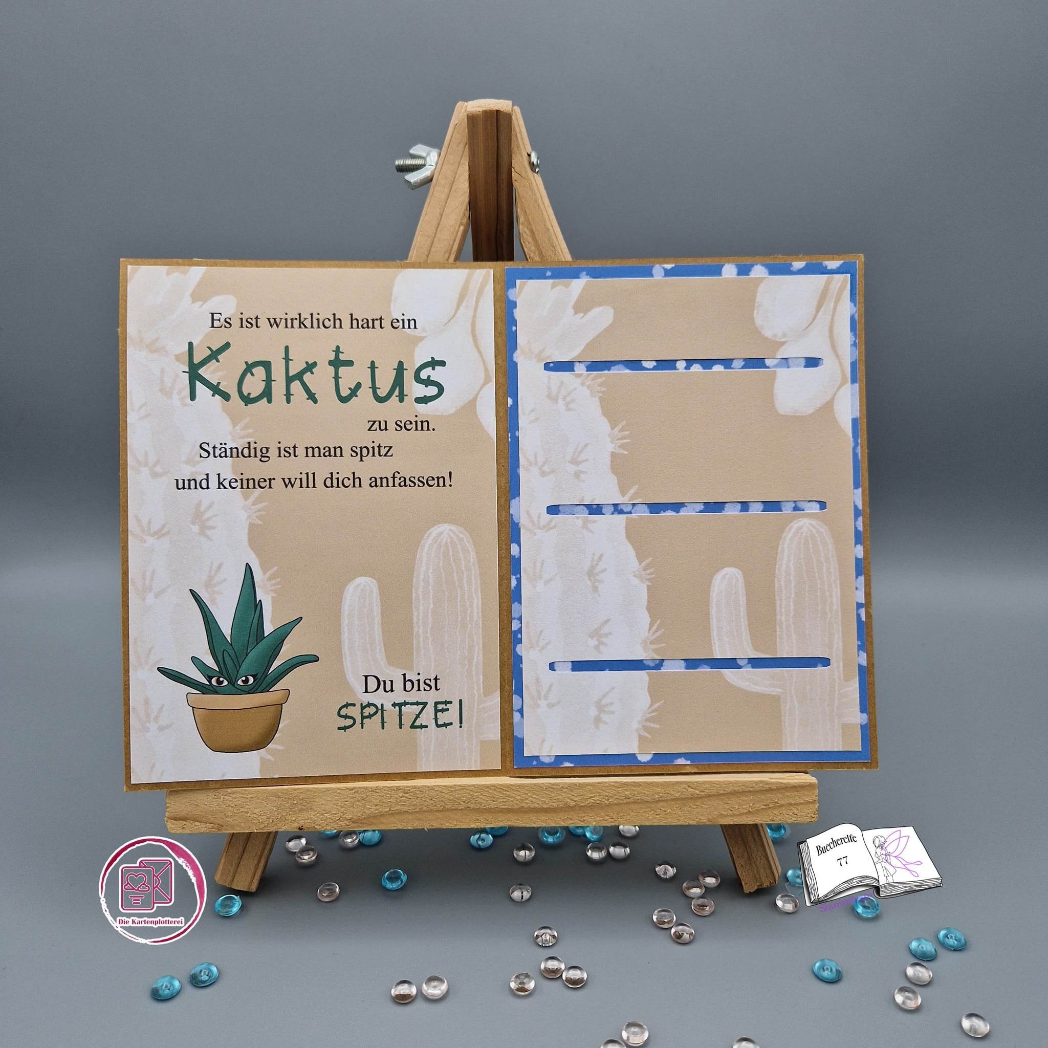 Digiset Kaktus Freunde Plotterdatei, Sublimation, Digistamp, Digipaper - Sewando