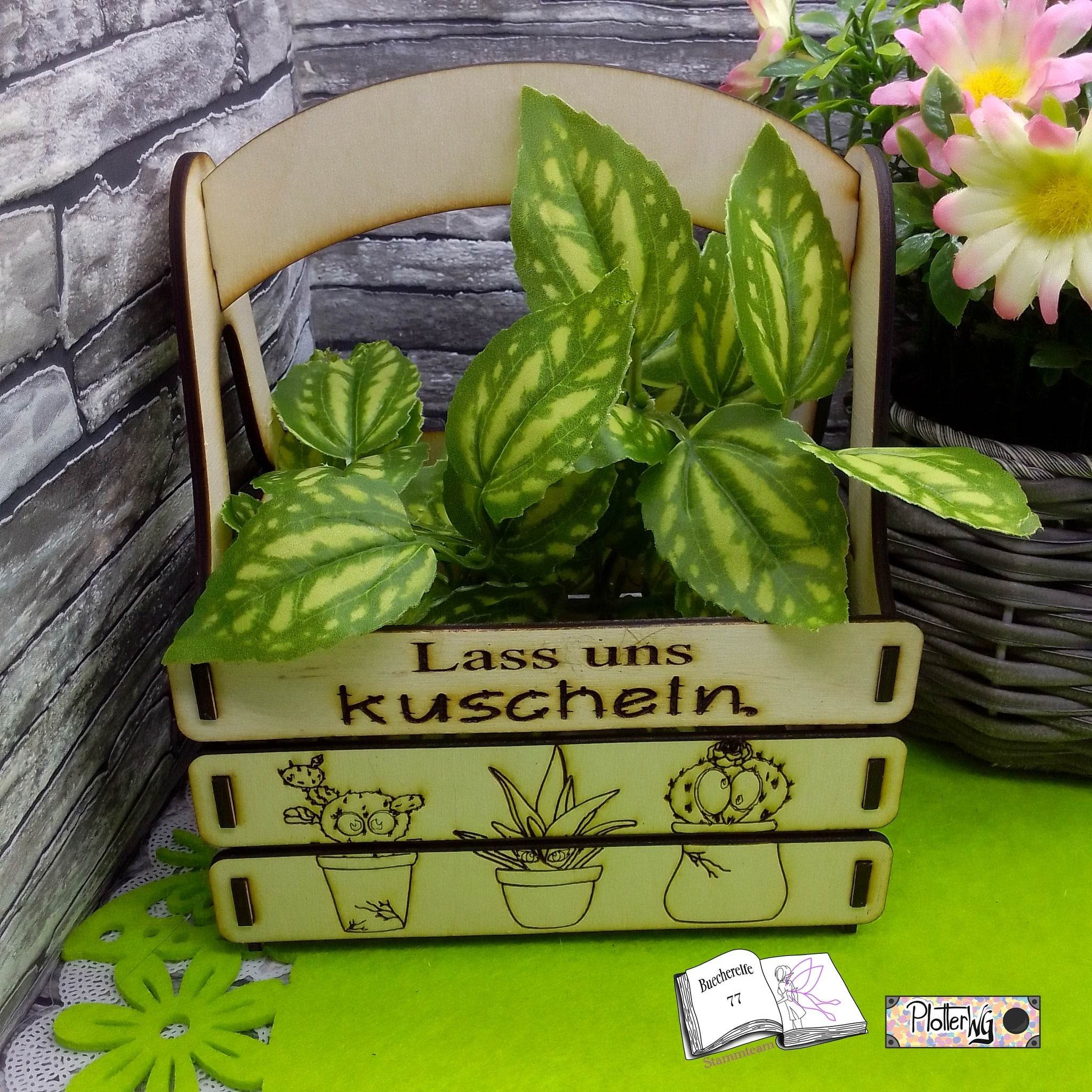 Digiset Kaktus Freunde Plotterdatei, Sublimation, Digistamp, Digipaper - Sewando