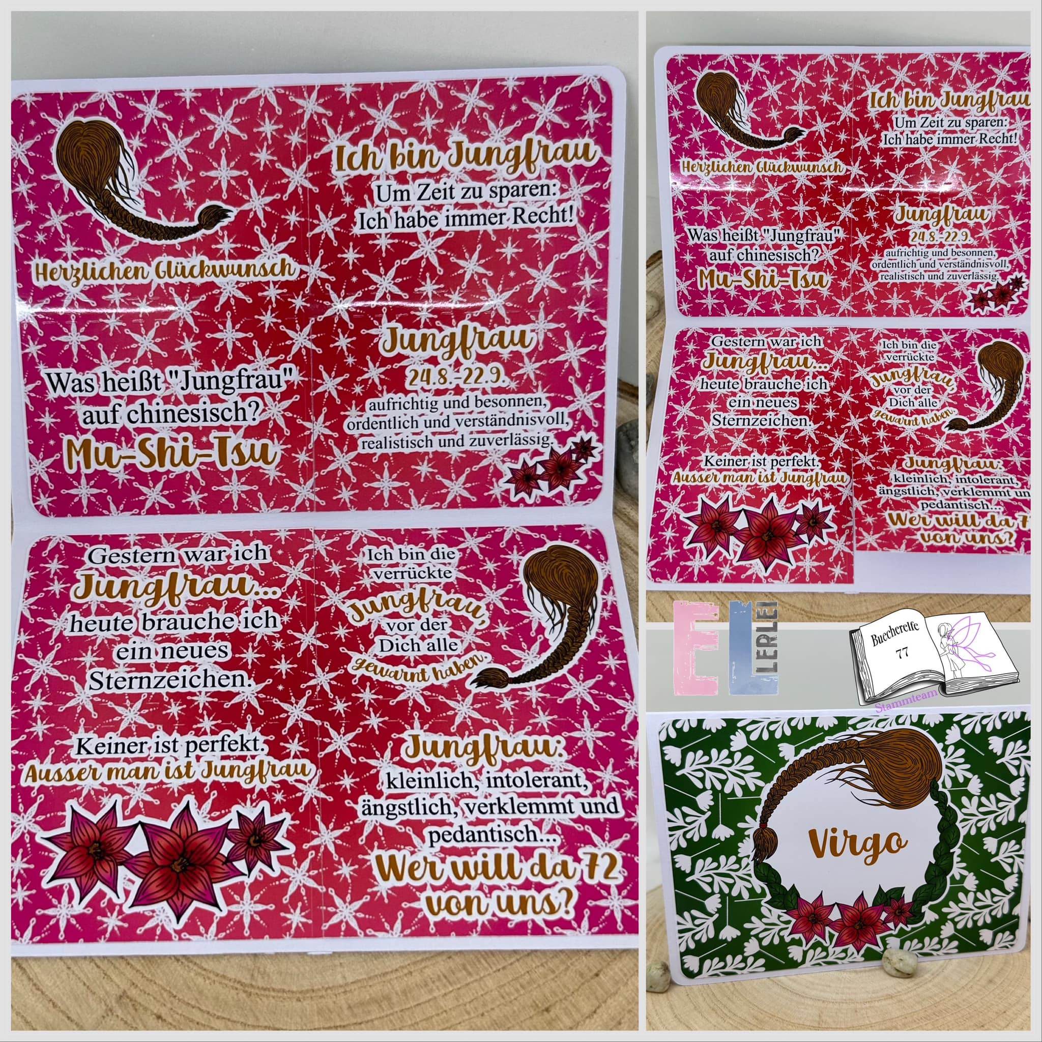 Digiset und Plotterdatei Jungfrau mit Dahlie, Sublimation, Druck, Basteln - Sewando