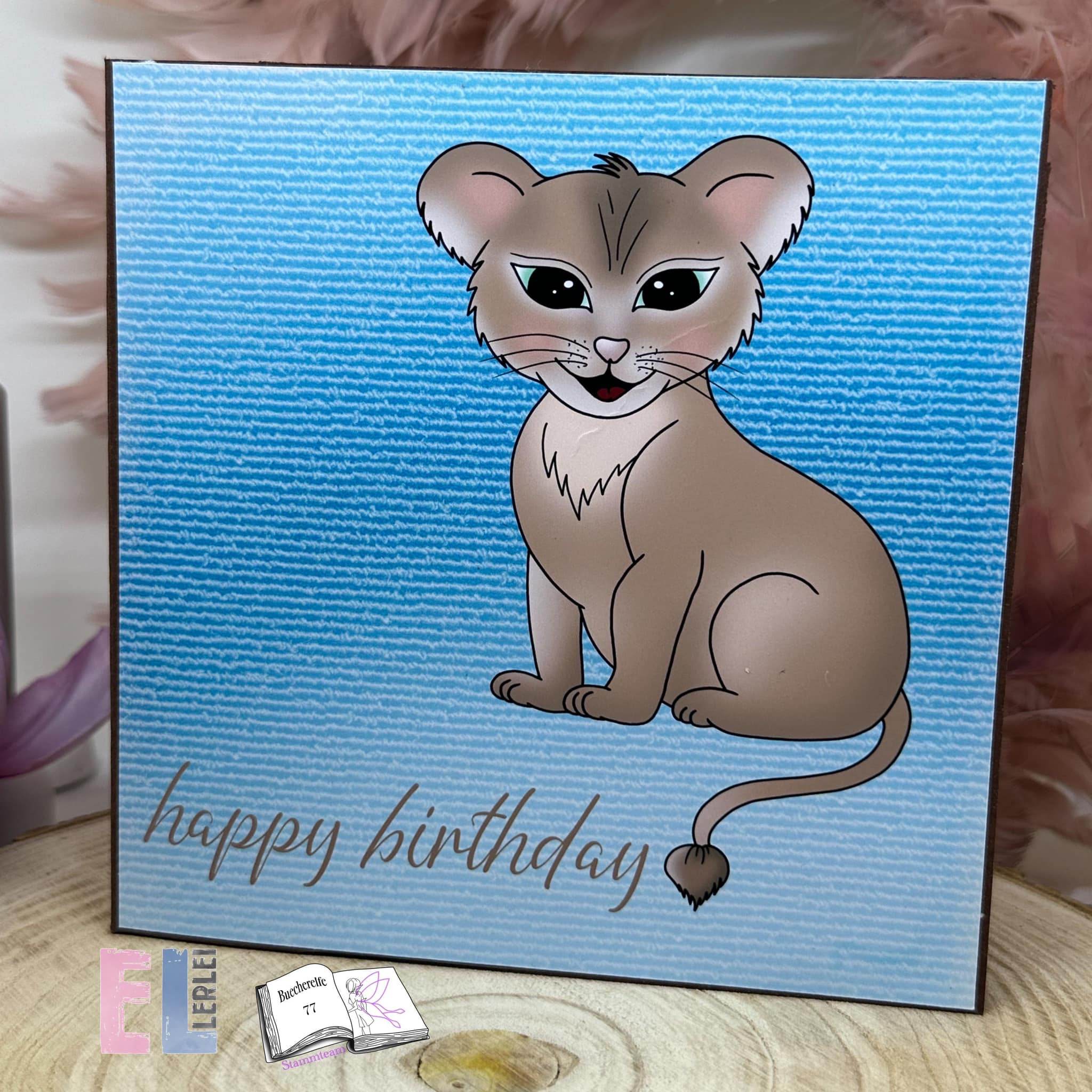 Digiset Löwe mit Gladiole Plotten, Sublimation, Drucken, Digistamp, Digipaper - Sewando