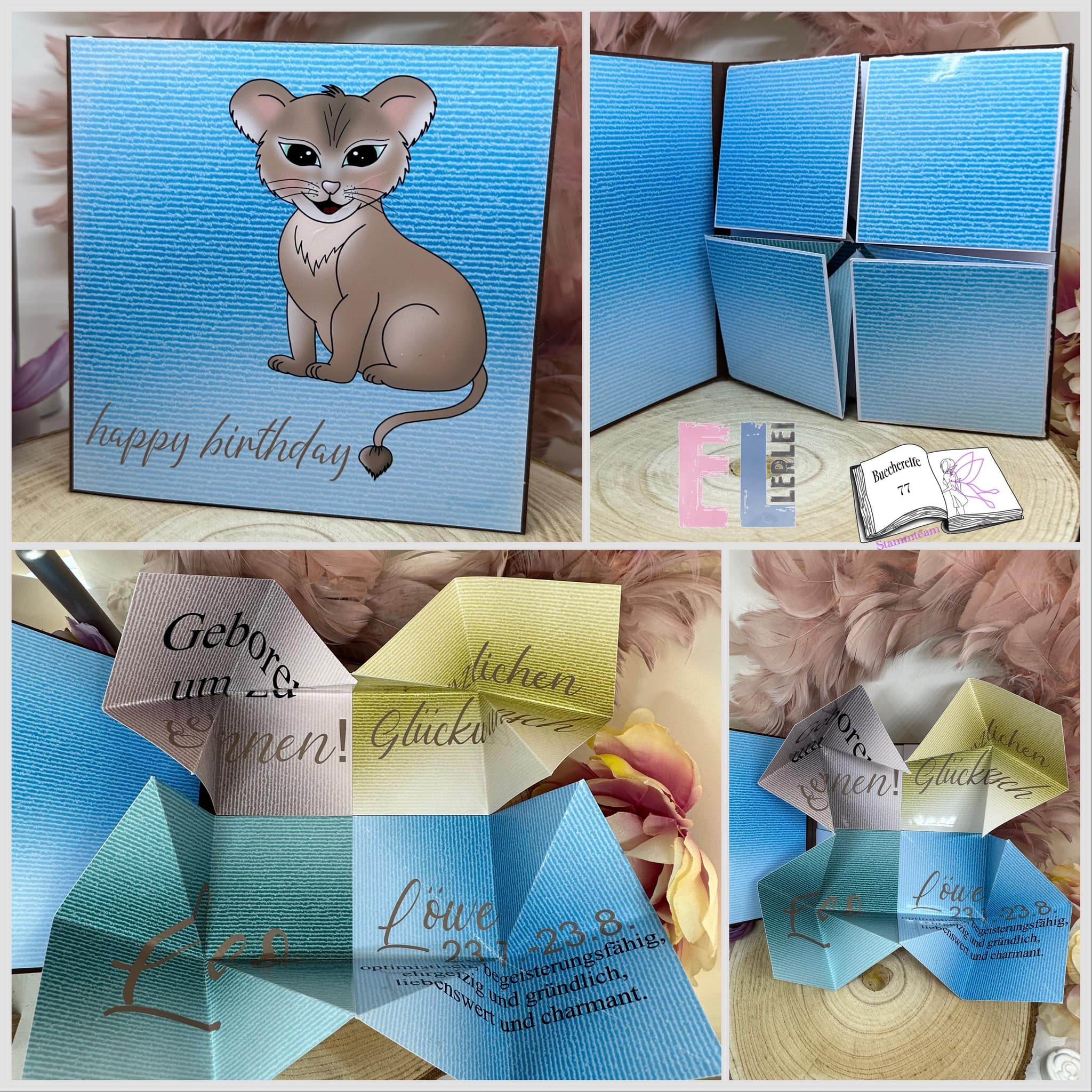 Digiset Löwe mit Gladiole Plotten, Sublimation, Drucken, Digistamp, Digipaper - Sewando
