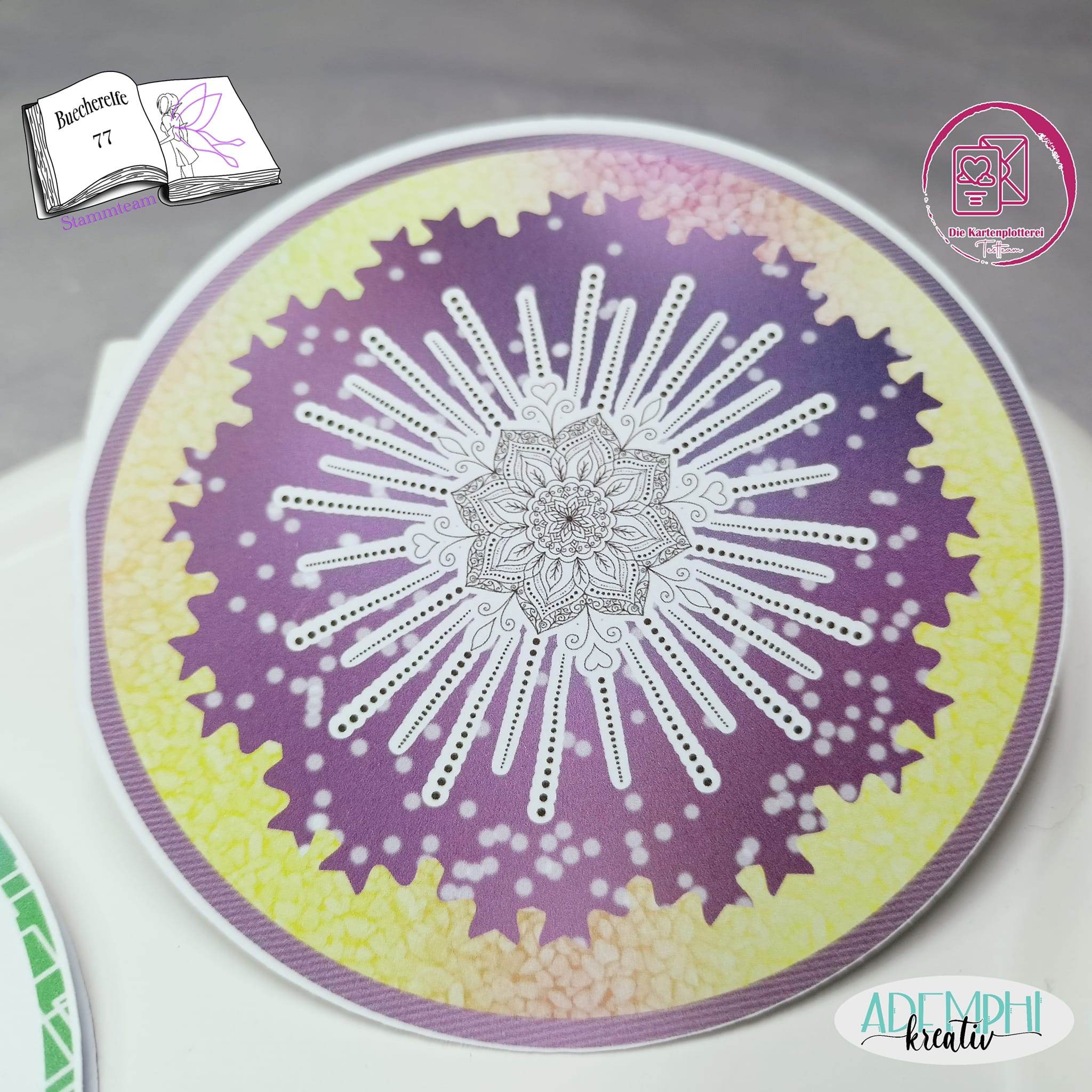 Digiset Strahlen Mandala, Plotterdatei, Sublimation, Digistamp, Digipaper - Sewando