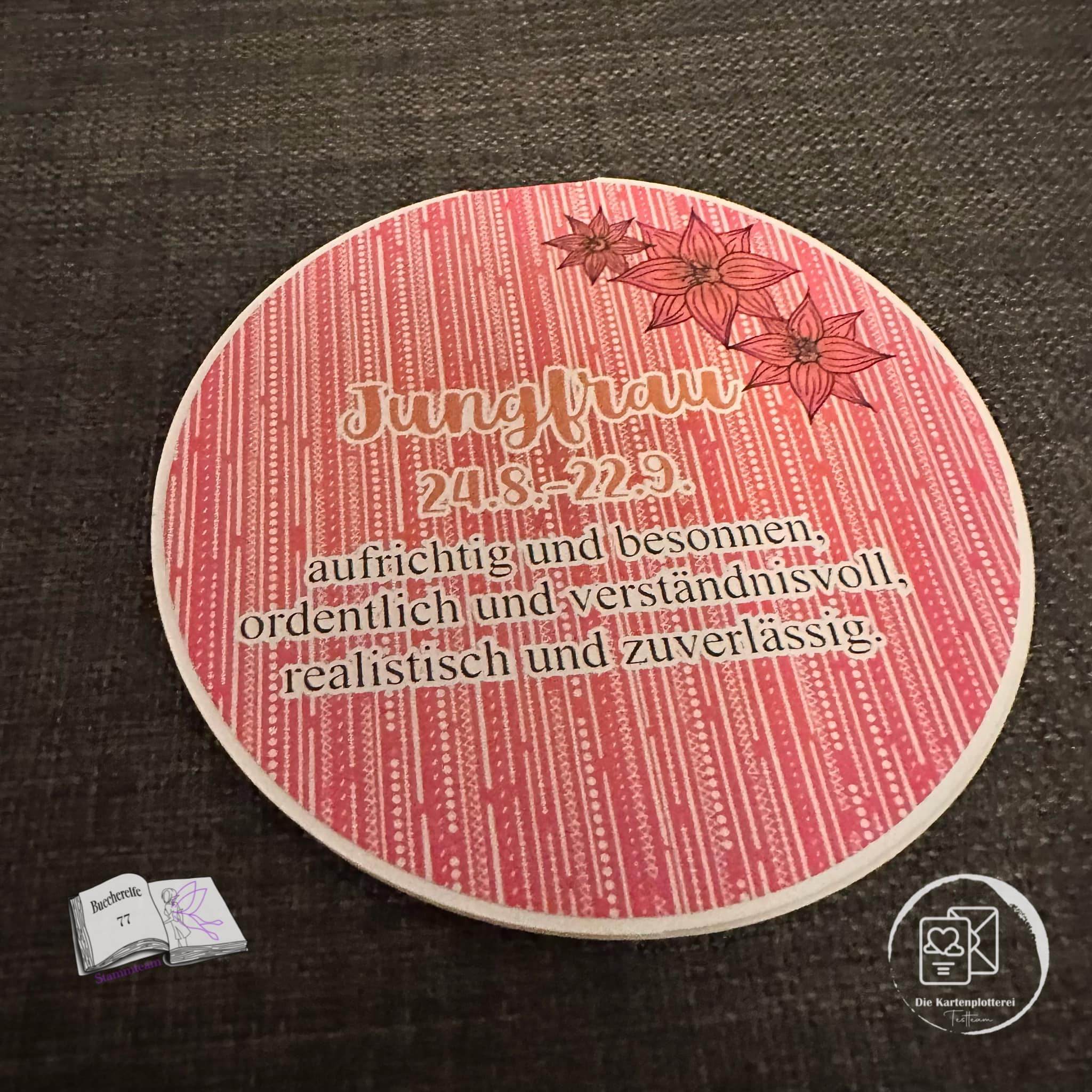 Digiset und Plotterdatei Jungfrau mit Dahlie, Sublimation, Druck, Basteln - Sewando
