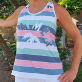 Schnittmuster Racerback Tanktop mit Kellerfalte Kira für Damen Gr. 32-52 - Sewando