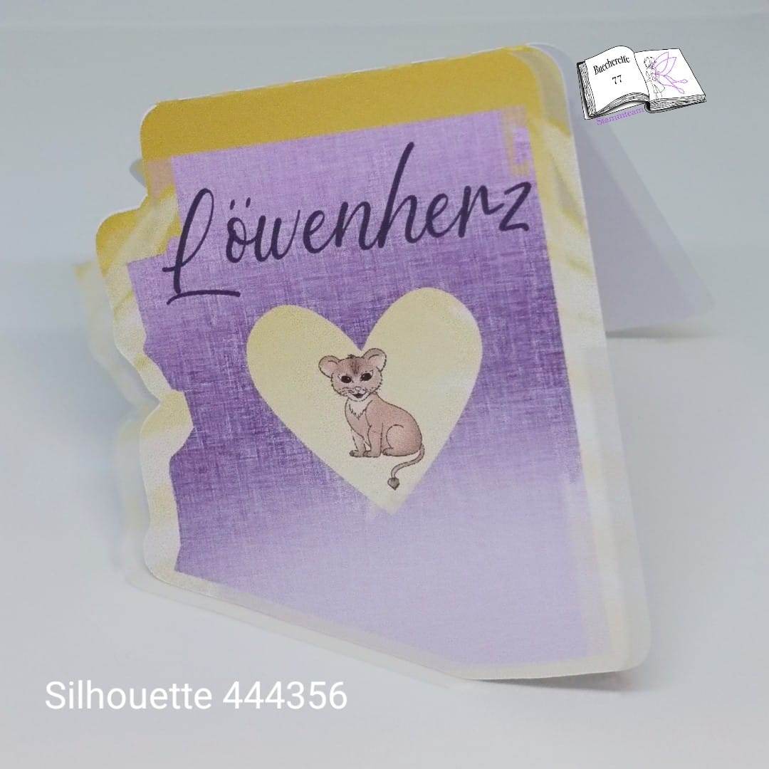 Digiset Löwe mit Gladiole Plotten, Sublimation, Drucken, Digistamp, Digipaper - Sewando