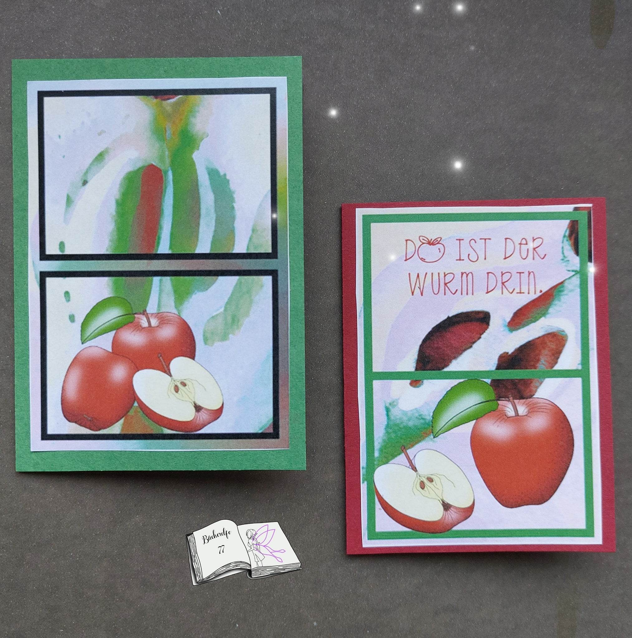 Digiset Äpfel, Digistamp, Digipaper, Plotterdatei, Sublimation, Druck - Sewando