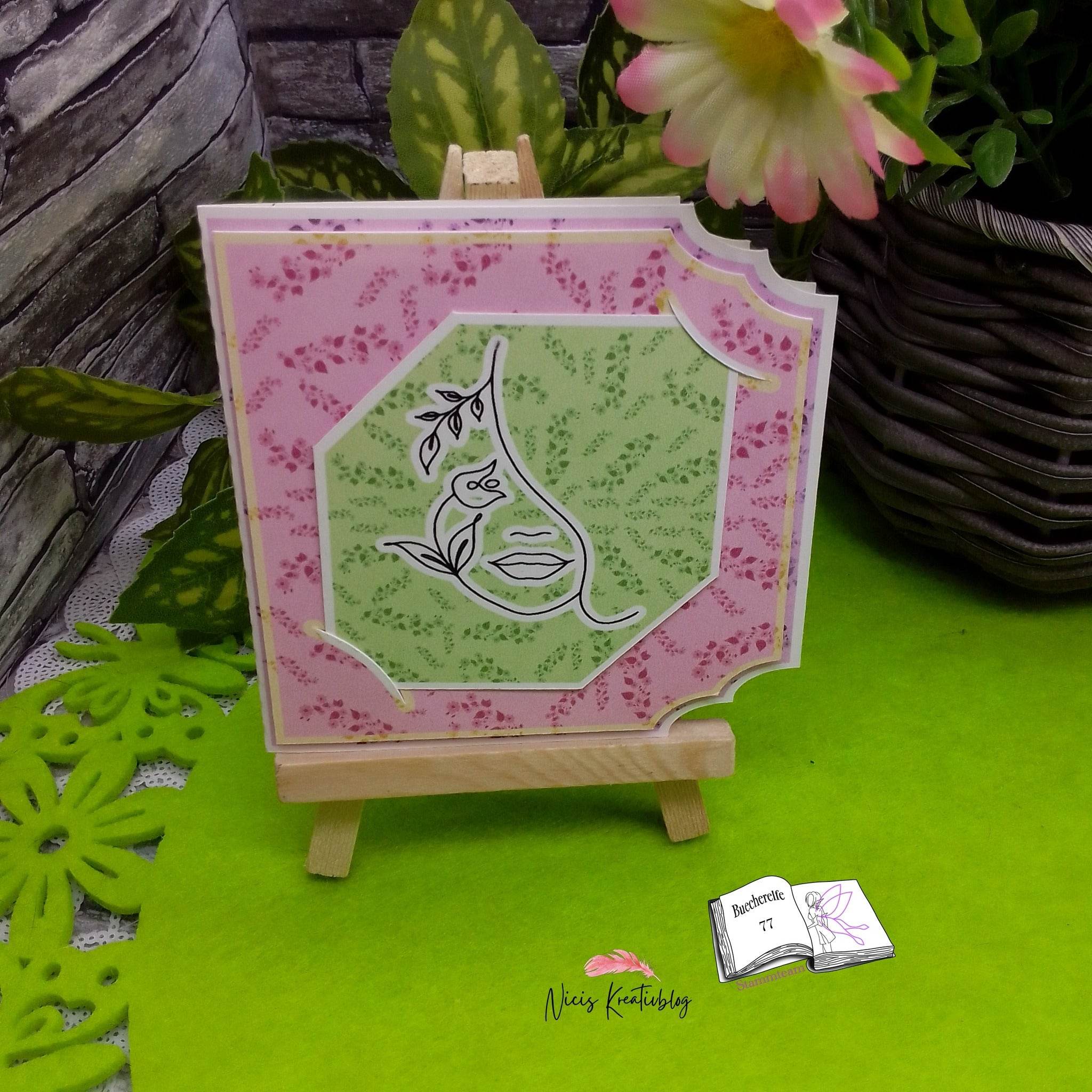 Digistamp Tulpen Gesicht Plotterdatei, Sublimation, Drucken, ! - Sewando