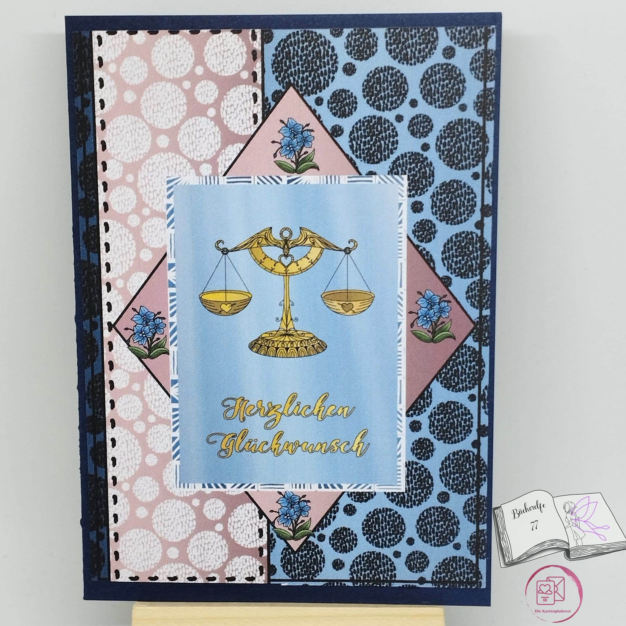 Plotterdatei Waage mit Orchidee Digiset, Sublimation, Druck, Basteln - Sewando