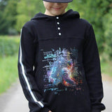 Big Swoodie Troyer, Hoodie, Knopfpullover für 105cm-140cm Körpergröße - Sewando