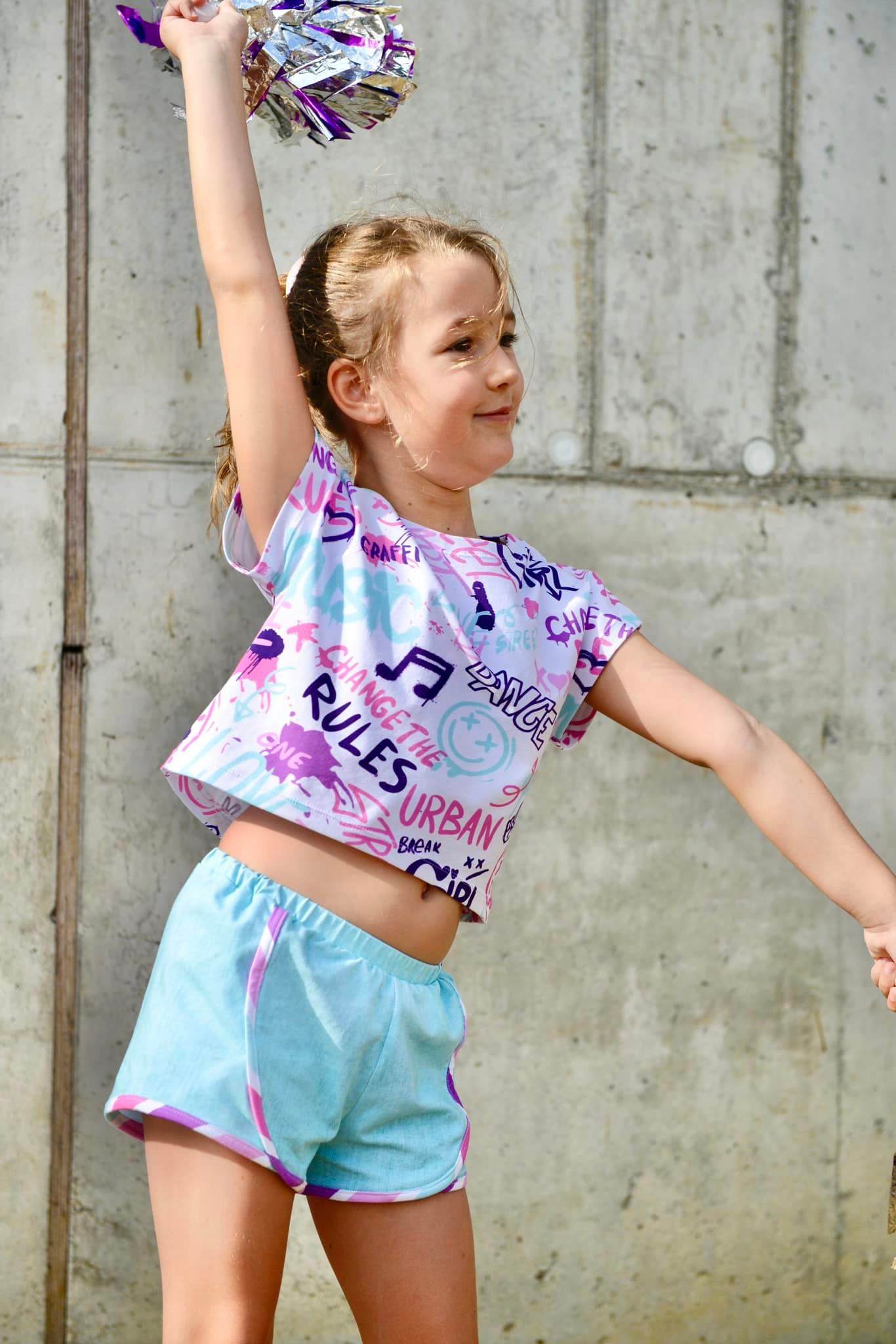 Schnittmuster Blickfang – Crop Top | PDF-Download | Größen 92-152 - Sewando