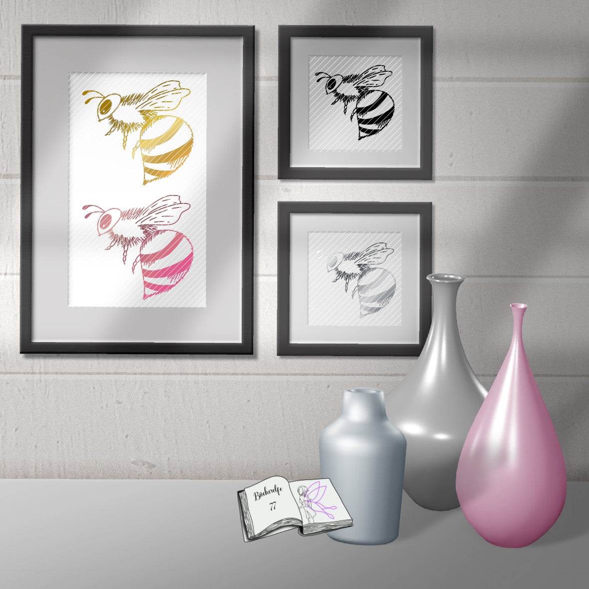Digistamp Wespe Plotten, Sublimation, Drucken, Digistamp, - Sewando
