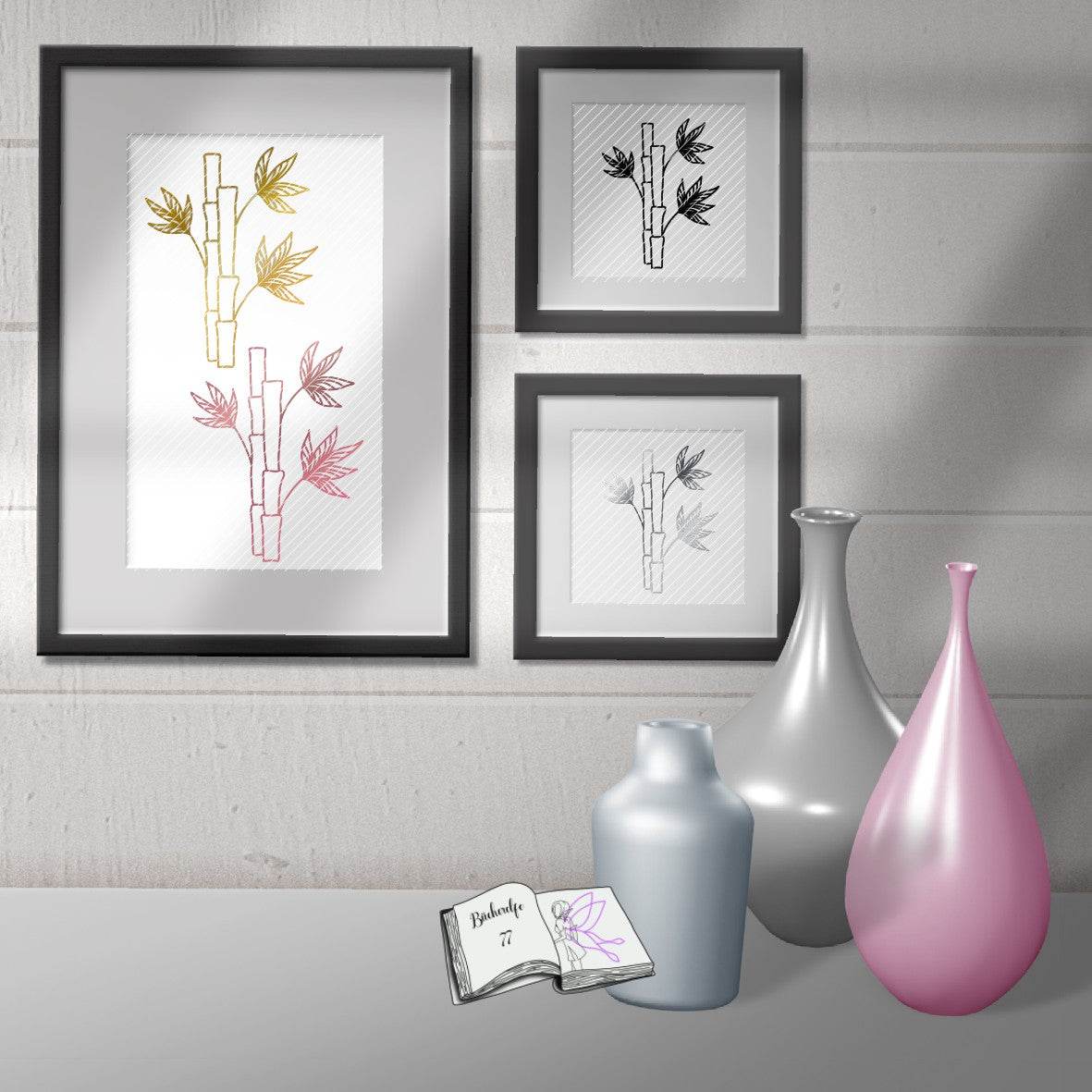 Digistamp Bambus Plotten, Sublimation, Drucken ! - Sewando