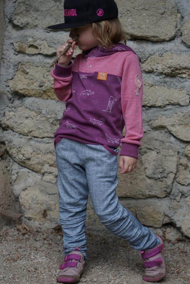 Big Swoodie Troyer, Hoodie, Knopfpullover für 105cm-140cm Körpergröße - Sewando