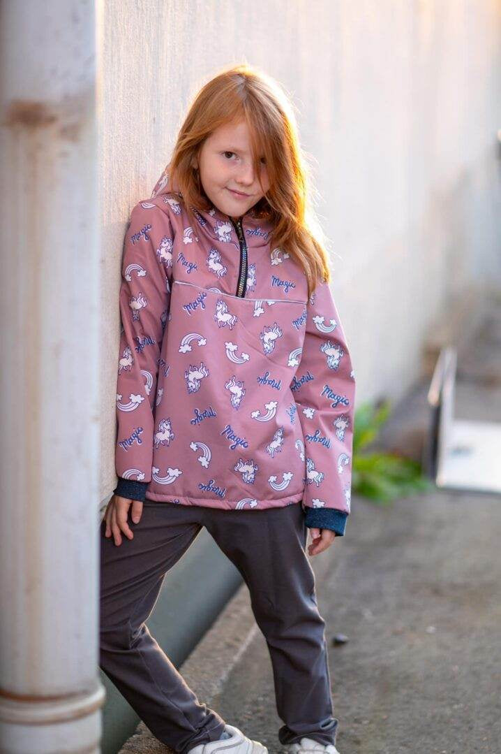 Mini Herbstwind & Frühlingssonne Anorak, Windbreaker, Drüberzieh-Hoodie für 69cm-104cm Körpergröße - Sewando