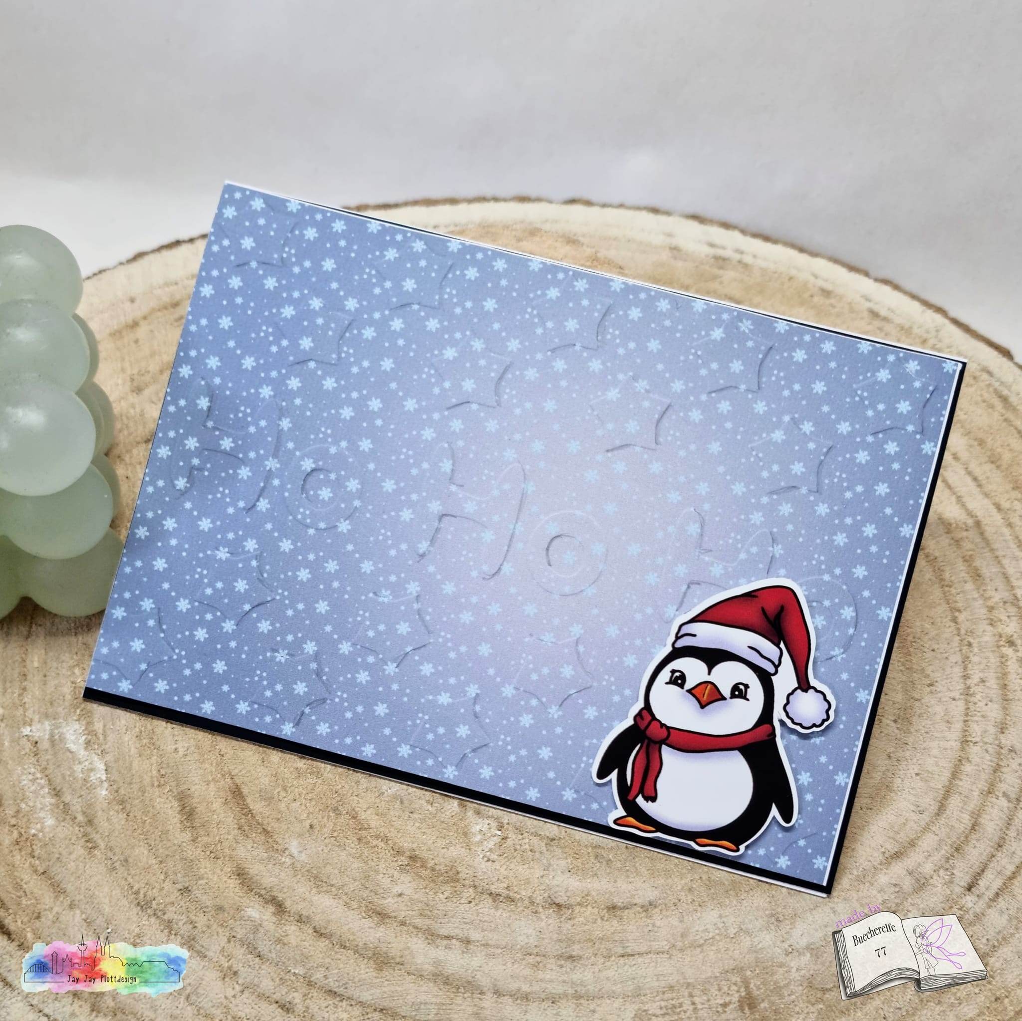 Digiset Christmas Penguin Plotterdatei, Sublimation, Digistamp, Digipaper - Sewando