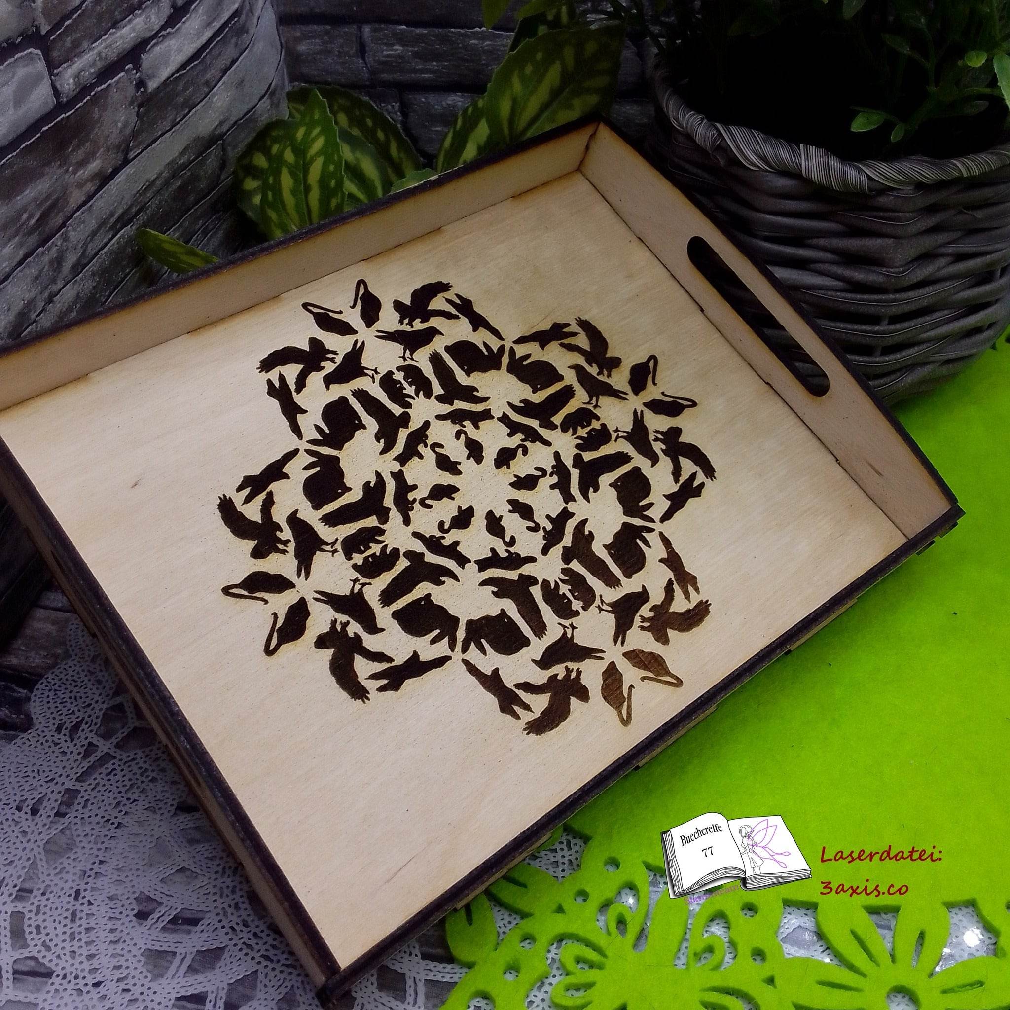 Digiset Tier Mandala, Plotterdatei, Sublimation, Digistamp, Digipaper - Sewando