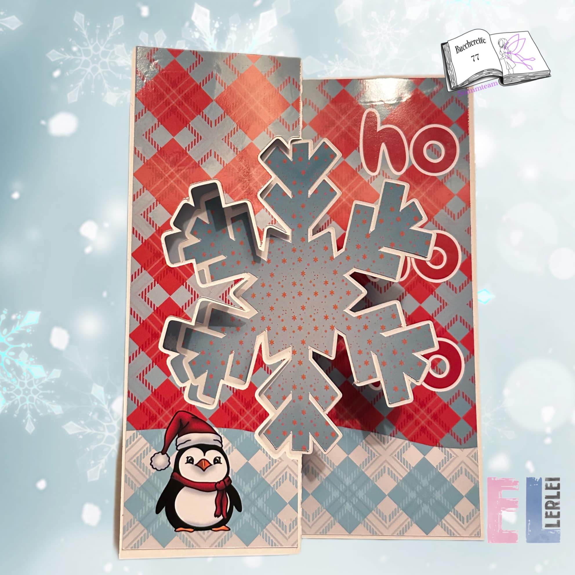 Digiset Christmas Penguin Plotterdatei, Sublimation, Digistamp, Digipaper - Sewando