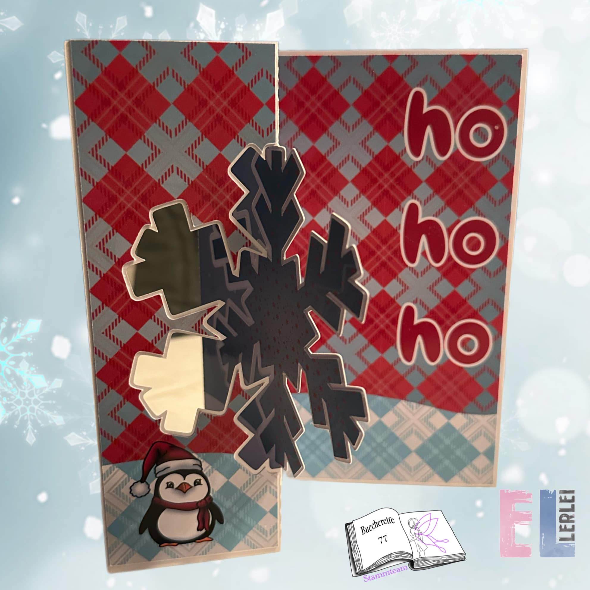 Digiset Christmas Penguin Plotterdatei, Sublimation, Digistamp, Digipaper - Sewando