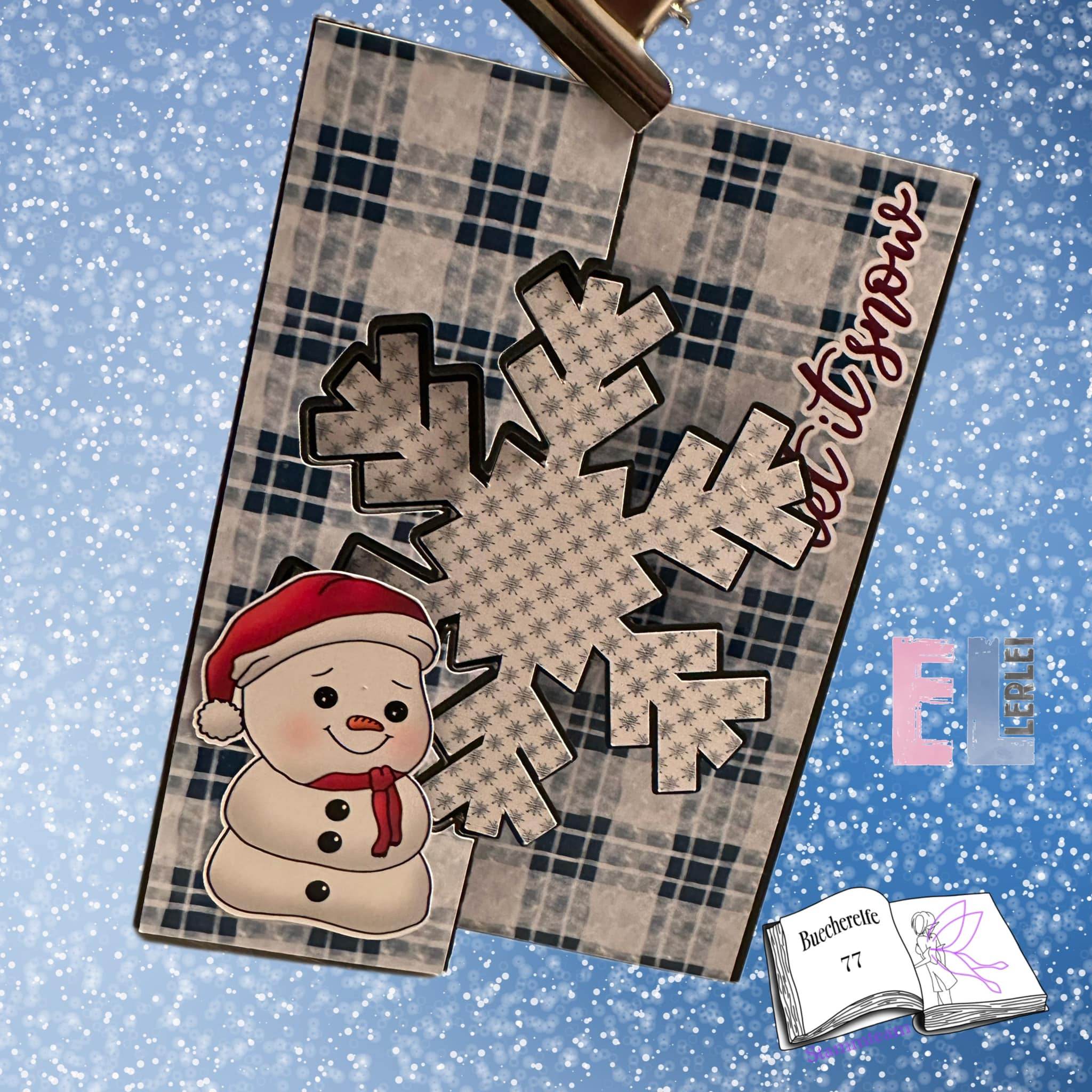 Digiset Fridolin der Schneemann, Digistamp, Digipaper, Plotterdatei, Sublimation - Sewando