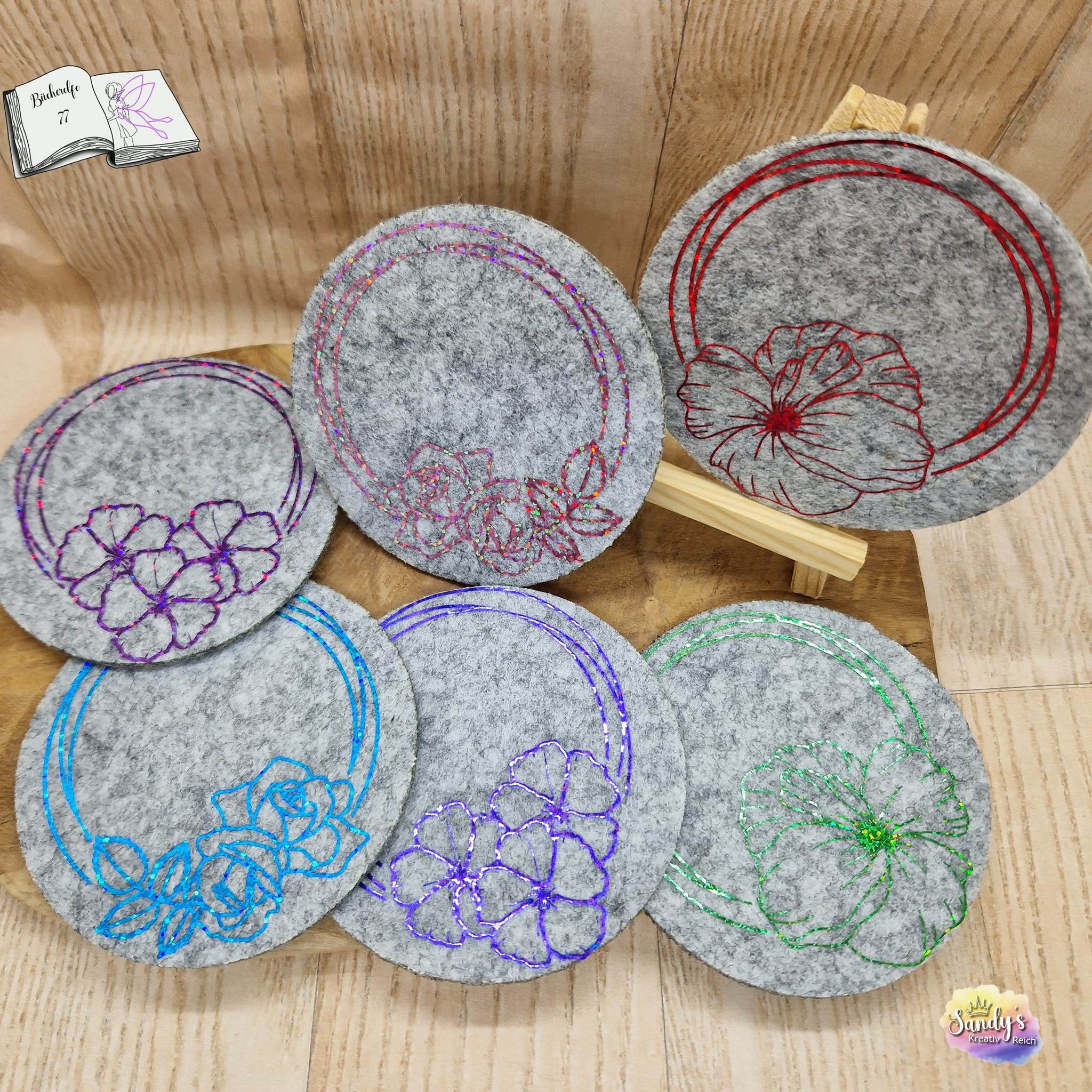 Digistamp Kreisblüten Plotterdatei, Sublimation, Drucken, ! - Sewando