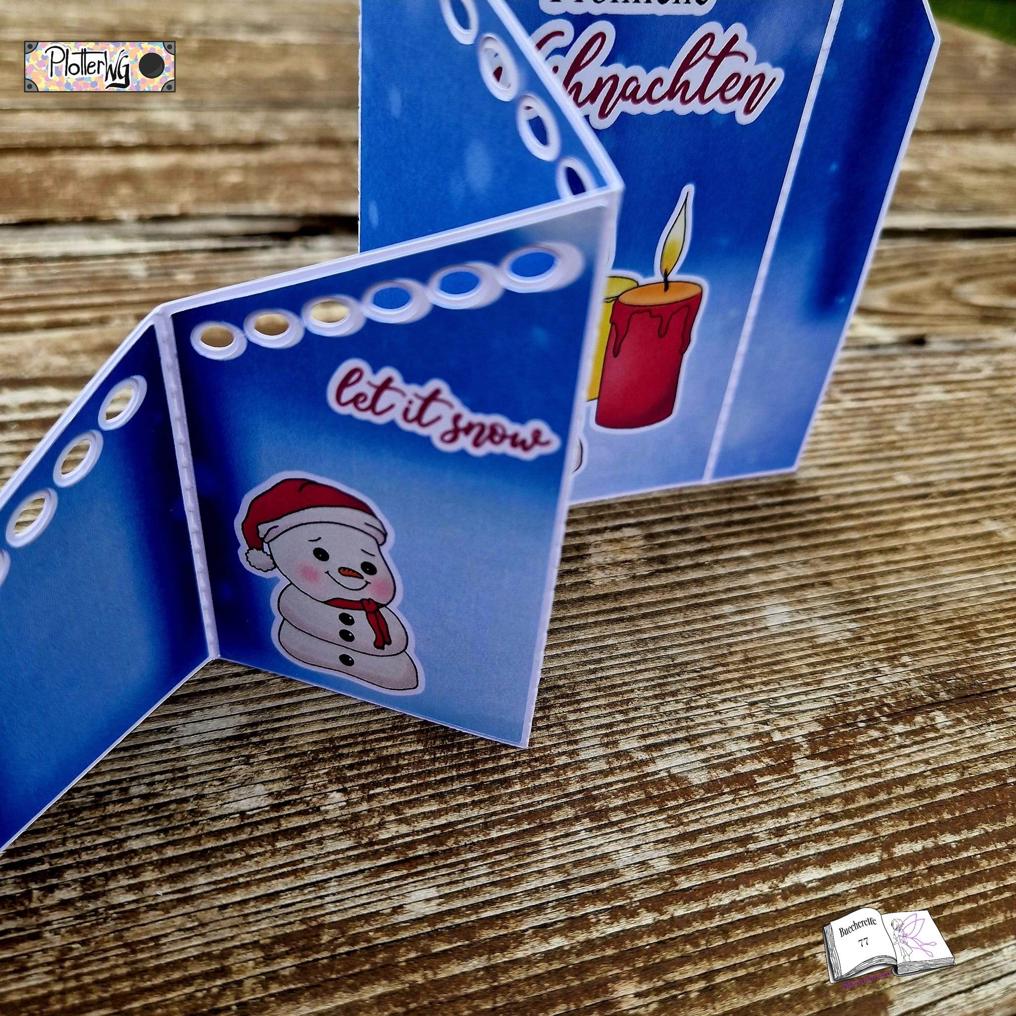 Digiset Fridolin der Schneemann, Digistamp, Digipaper, Plotterdatei, Sublimation - Sewando