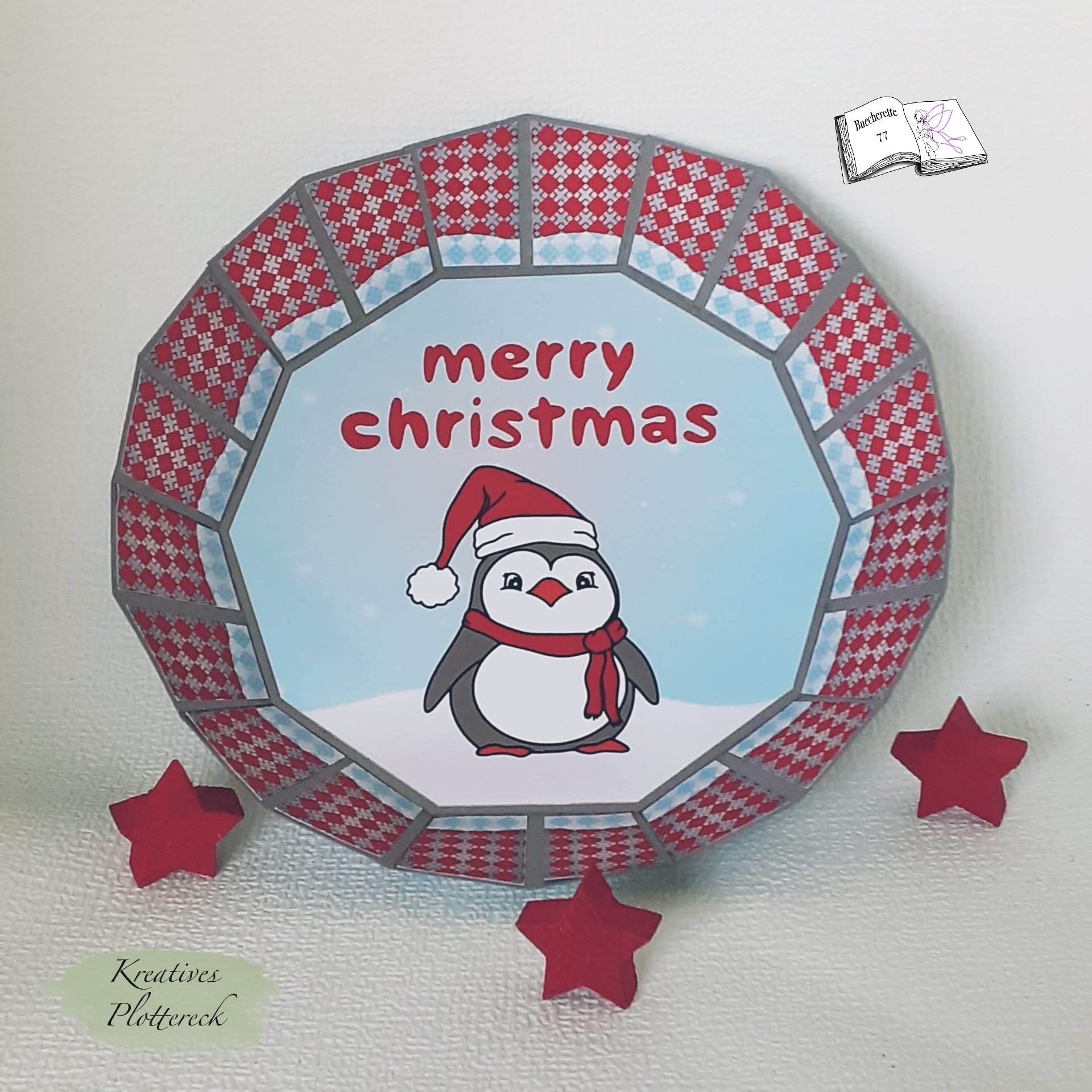 Digiset Christmas Penguin Plotterdatei, Sublimation, Digistamp, Digipaper - Sewando