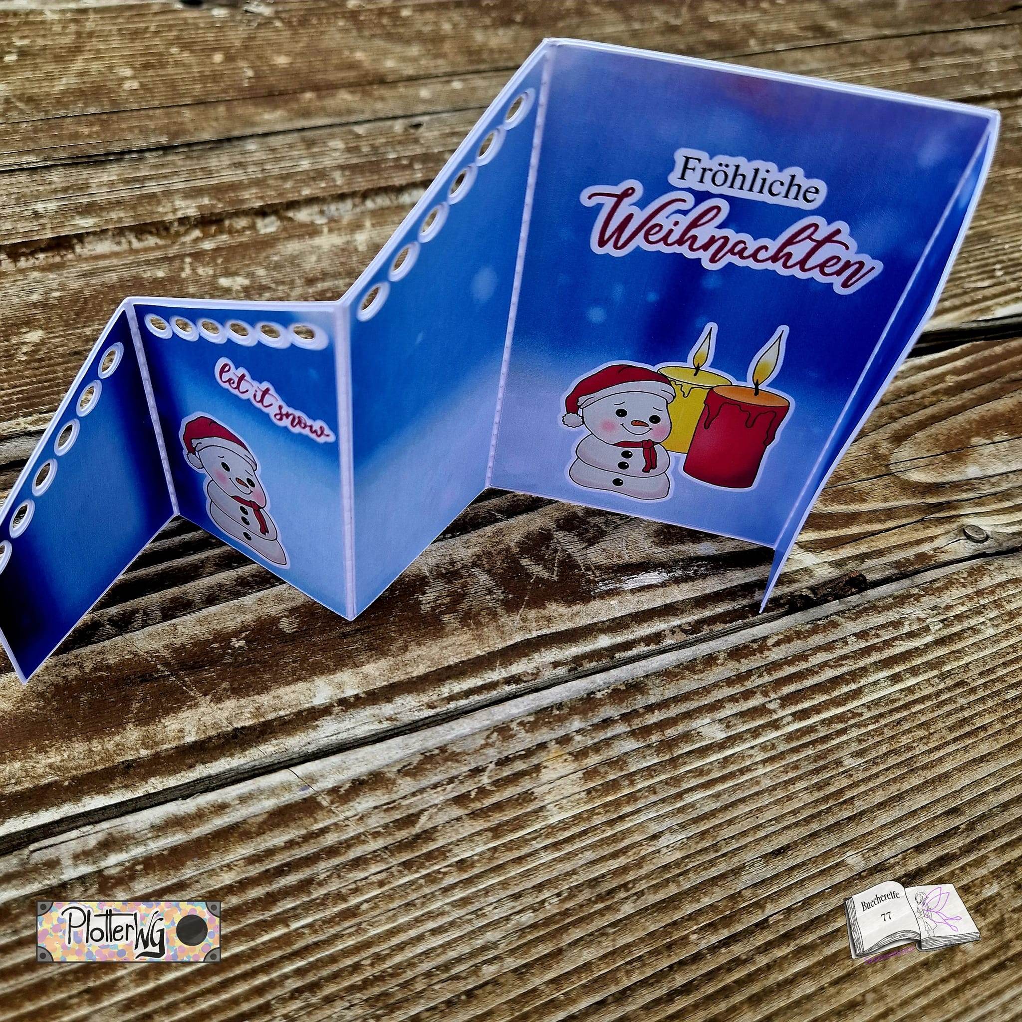 Digiset Fridolin der Schneemann, Digistamp, Digipaper, Plotterdatei, Sublimation - Sewando