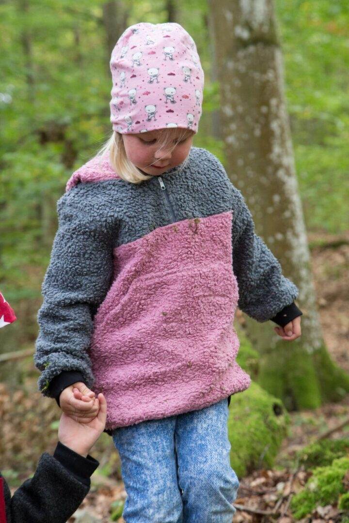 Big Herbstwind & Frühlingssonne Anorak, Windbreaker, Drüberzieh-Hoodie für 105cm-140cm Körpergröße - Sewando