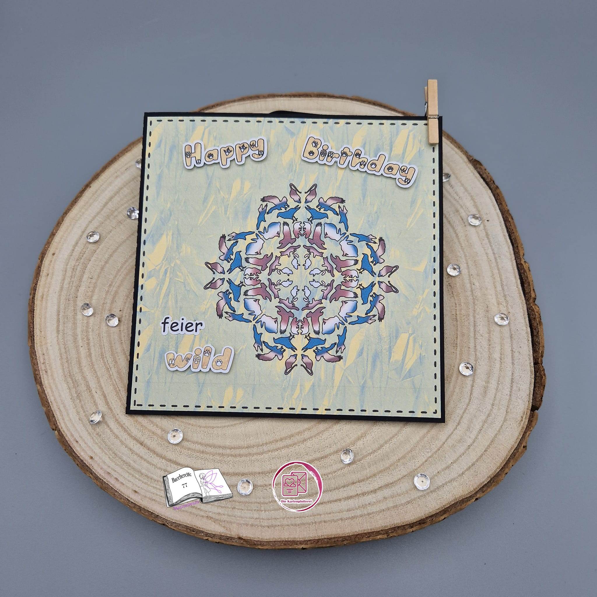 Digiset Tier Mandala, Plotterdatei, Sublimation, Digistamp, Digipaper - Sewando