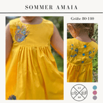 Schnittmuster Sommerkleid, Kleid, Tunika aus Webware Amaia Gr. 80-140 - Sewando