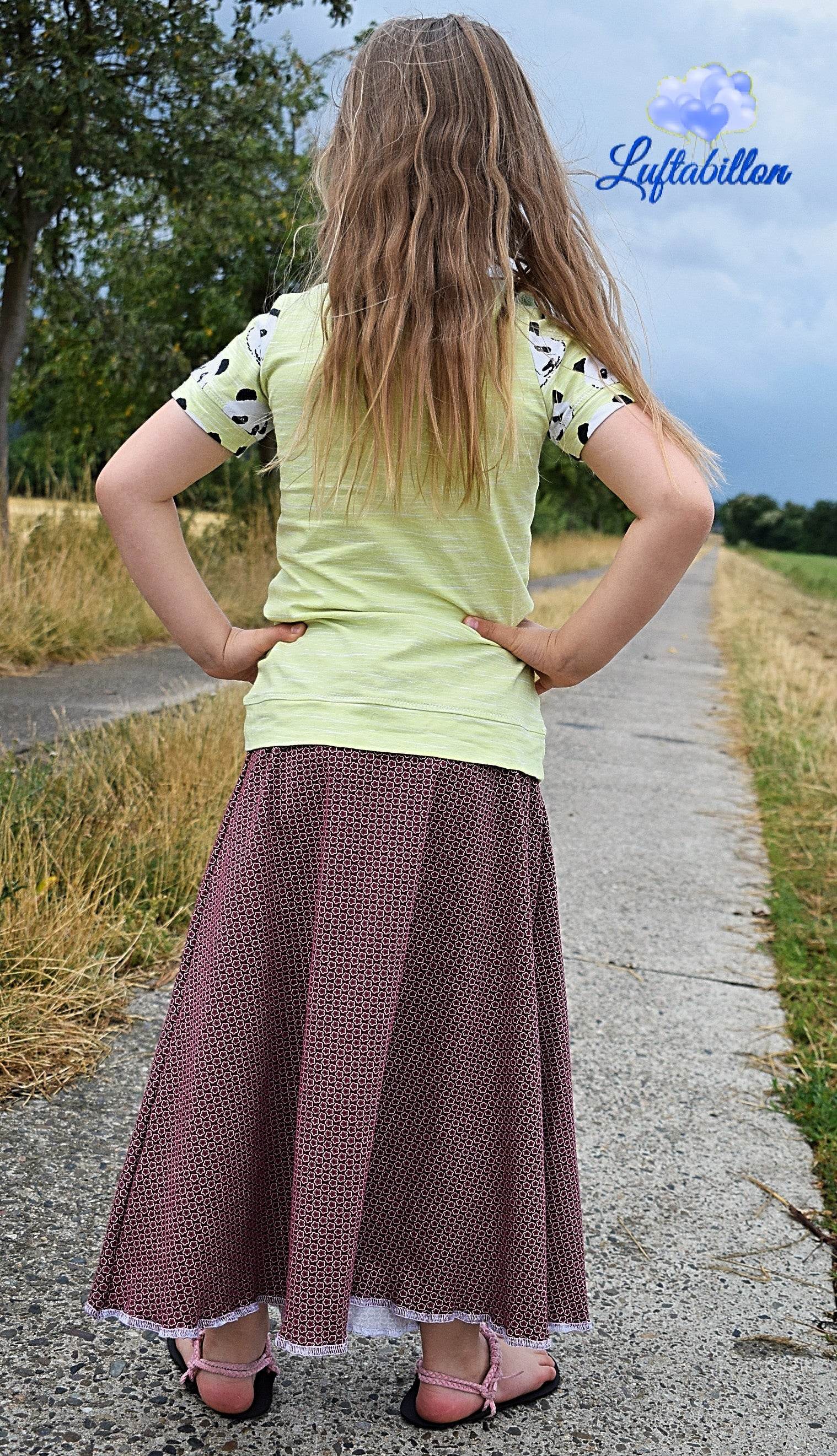 Schnittmuster timtom No.38 Maxirock für Kinder und Teens Gr.86-170 - Sewando