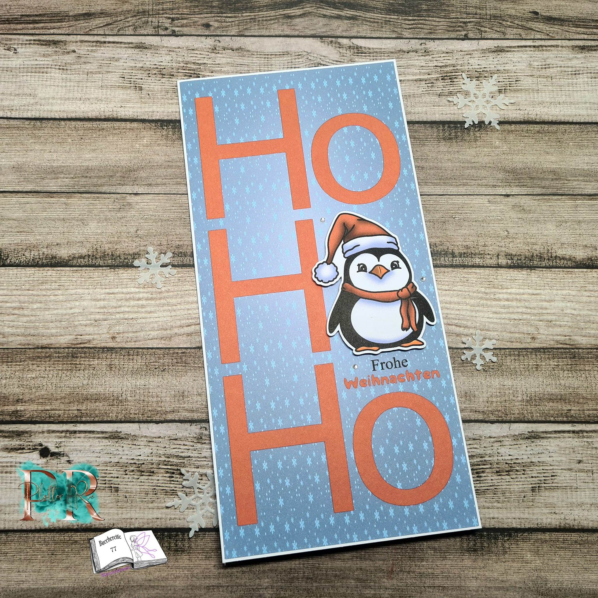 Digiset Christmas Penguin Plotterdatei, Sublimation, Digistamp, Digipaper - Sewando