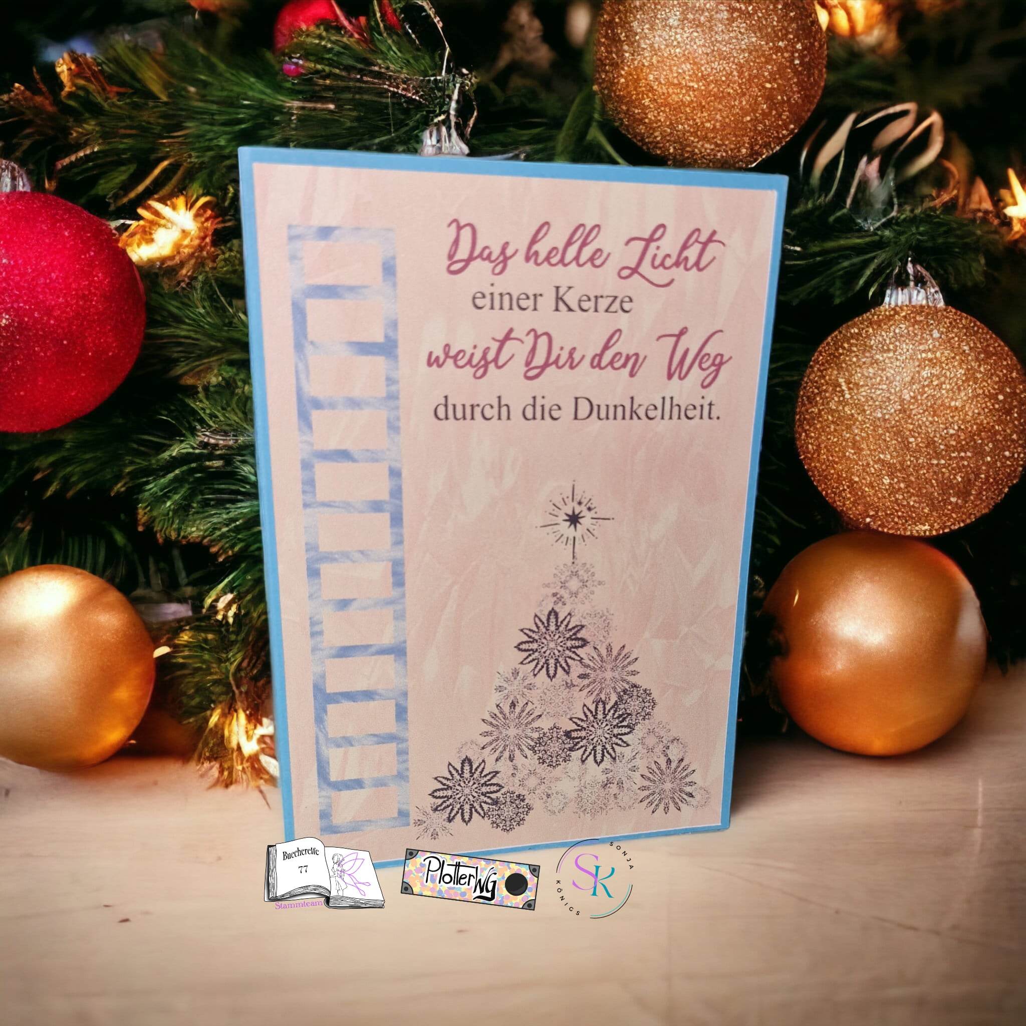 Digistamp Weihnachtsbaum Schneeflocken Plotten, Sublimation, Drucken, Digistamp - Sewando