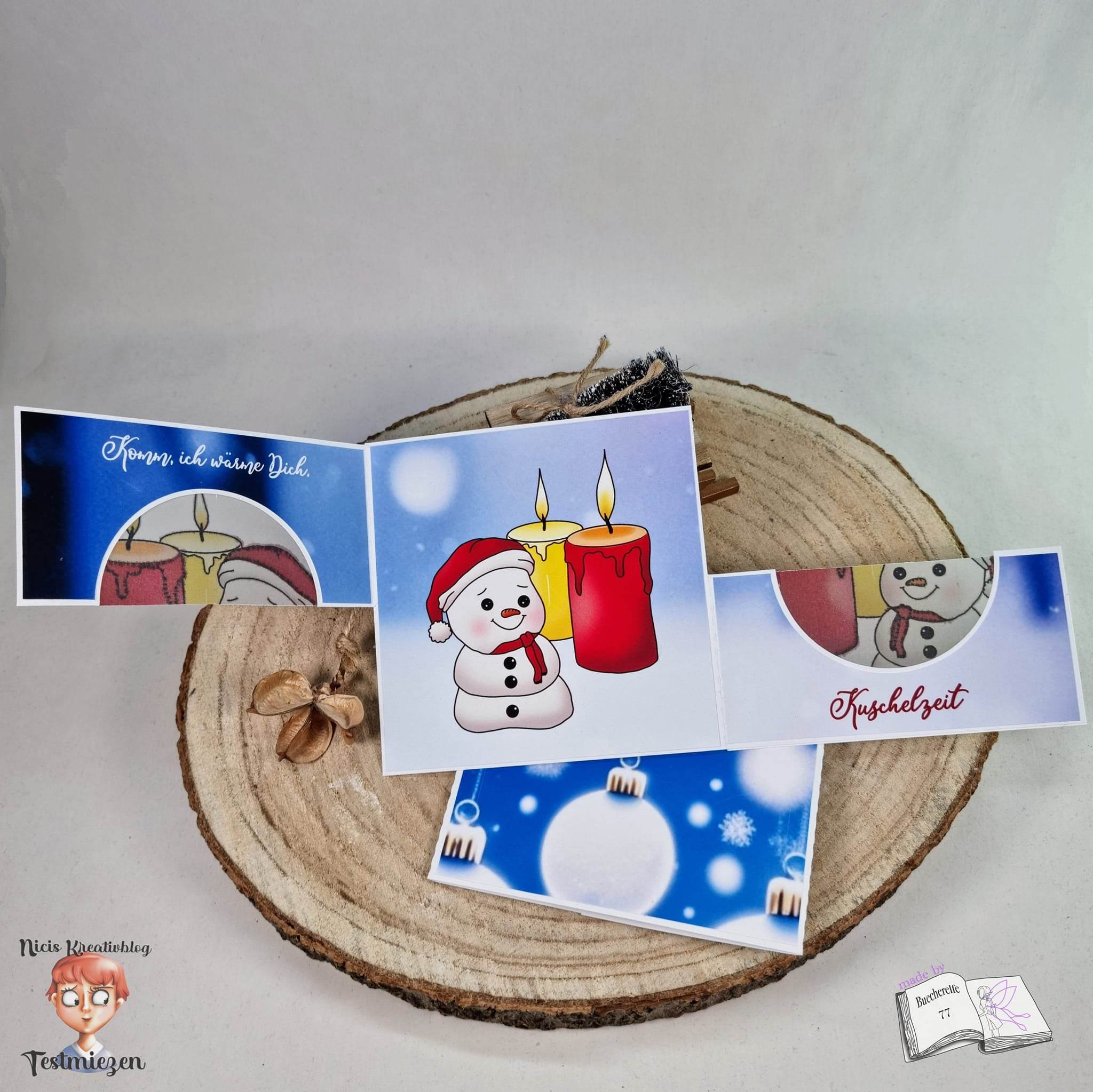 Digiset Fridolin der Schneemann, Digistamp, Digipaper, Plotterdatei, Sublimation - Sewando