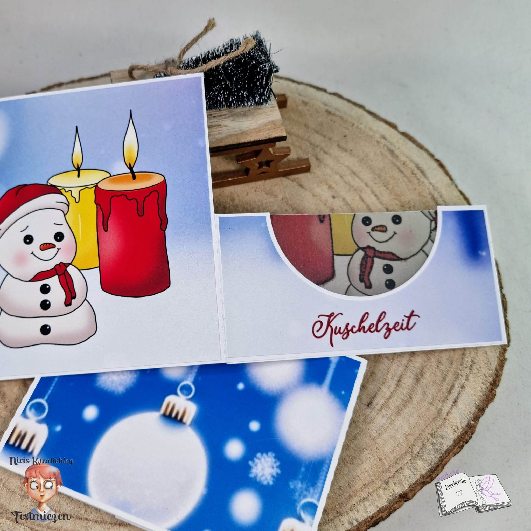 Digiset Fridolin der Schneemann, Digistamp, Digipaper, Plotterdatei, Sublimation - Sewando